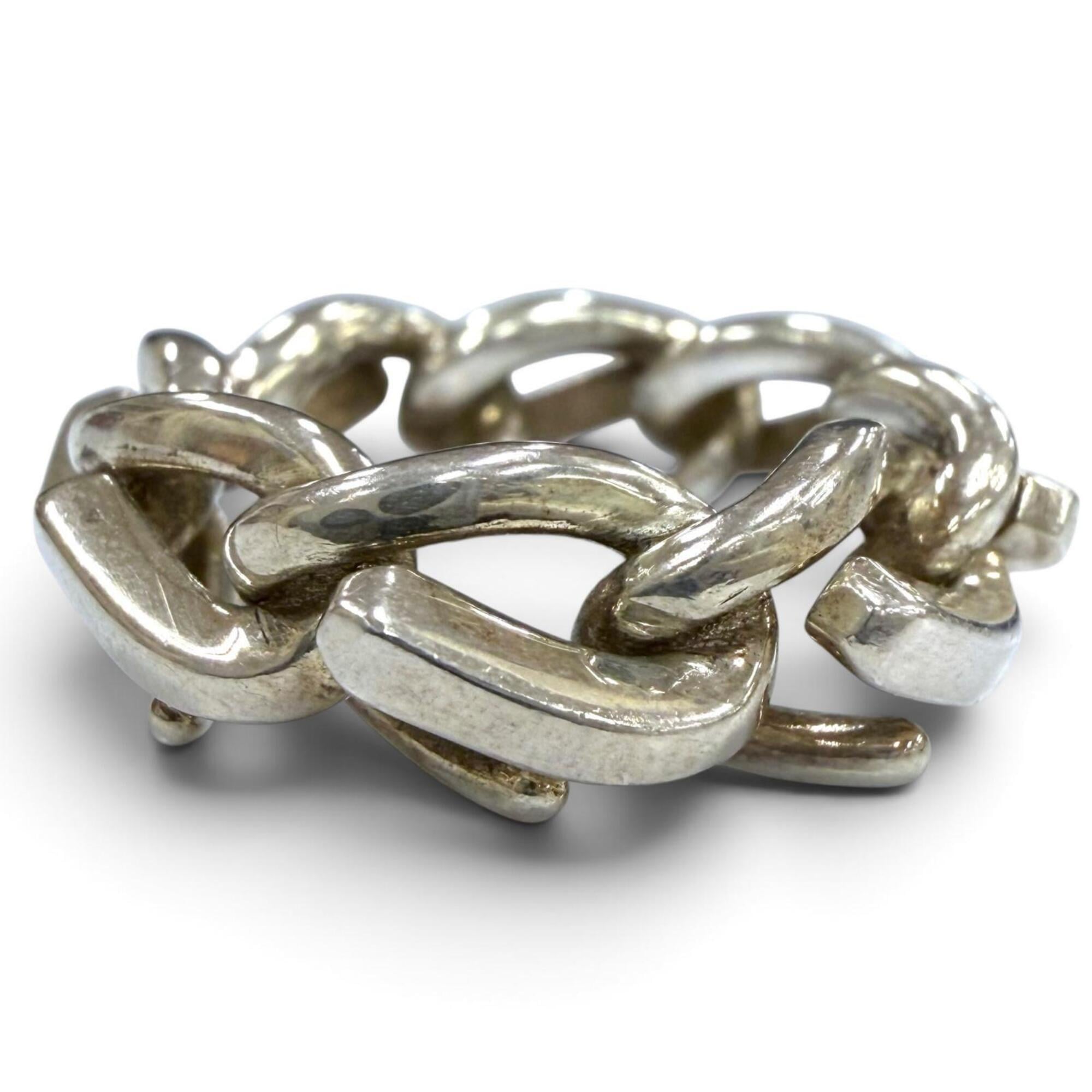 Tiffany Silver Silver 925 Band Ring (Pre-Owned)