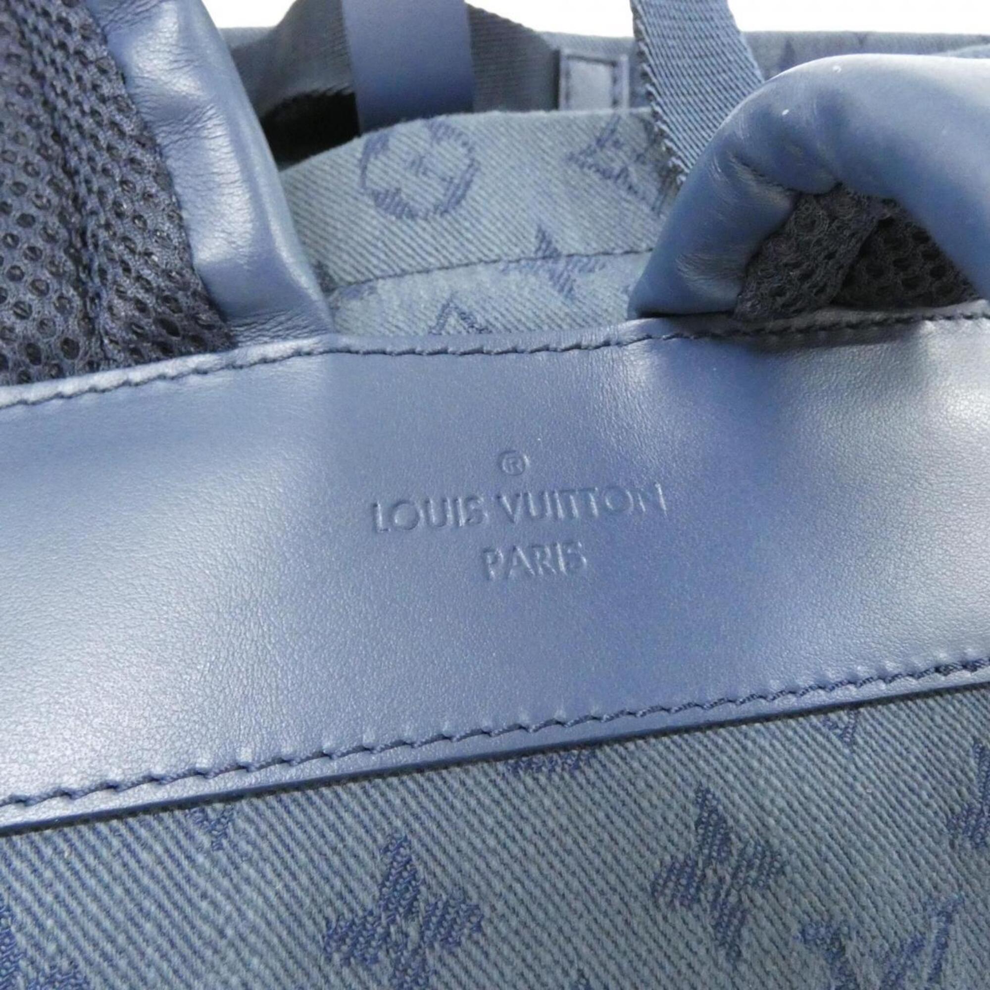 Louis Vuitton Navy Denim Backpack (Pre-Owned)