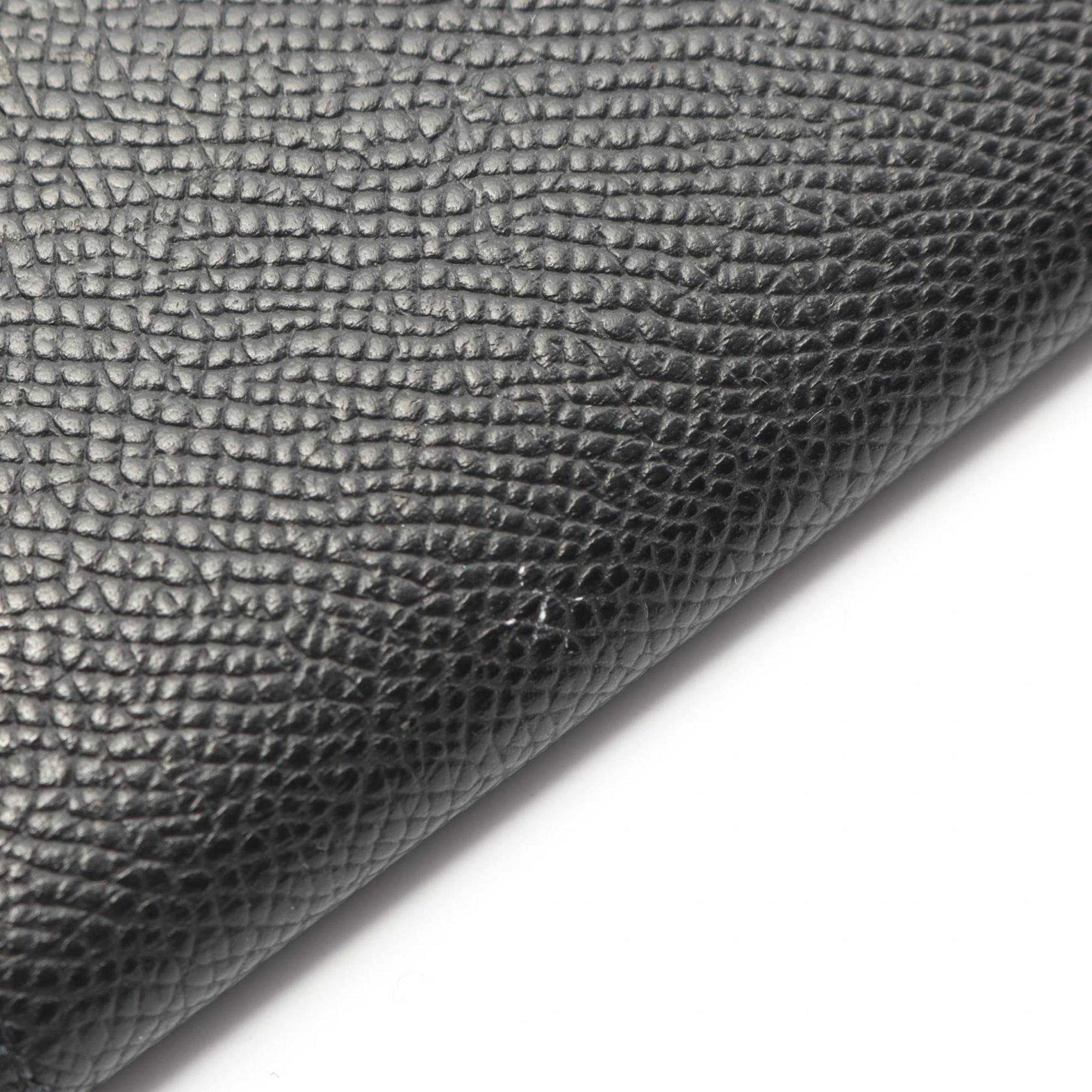 Hermes Black Epsom Leather Long Wallet (Bi-Fold) (Pre-Owned)