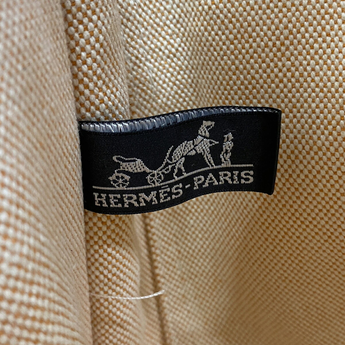 Hermes Orange Canvas Tote Bag (Pre-Owned)