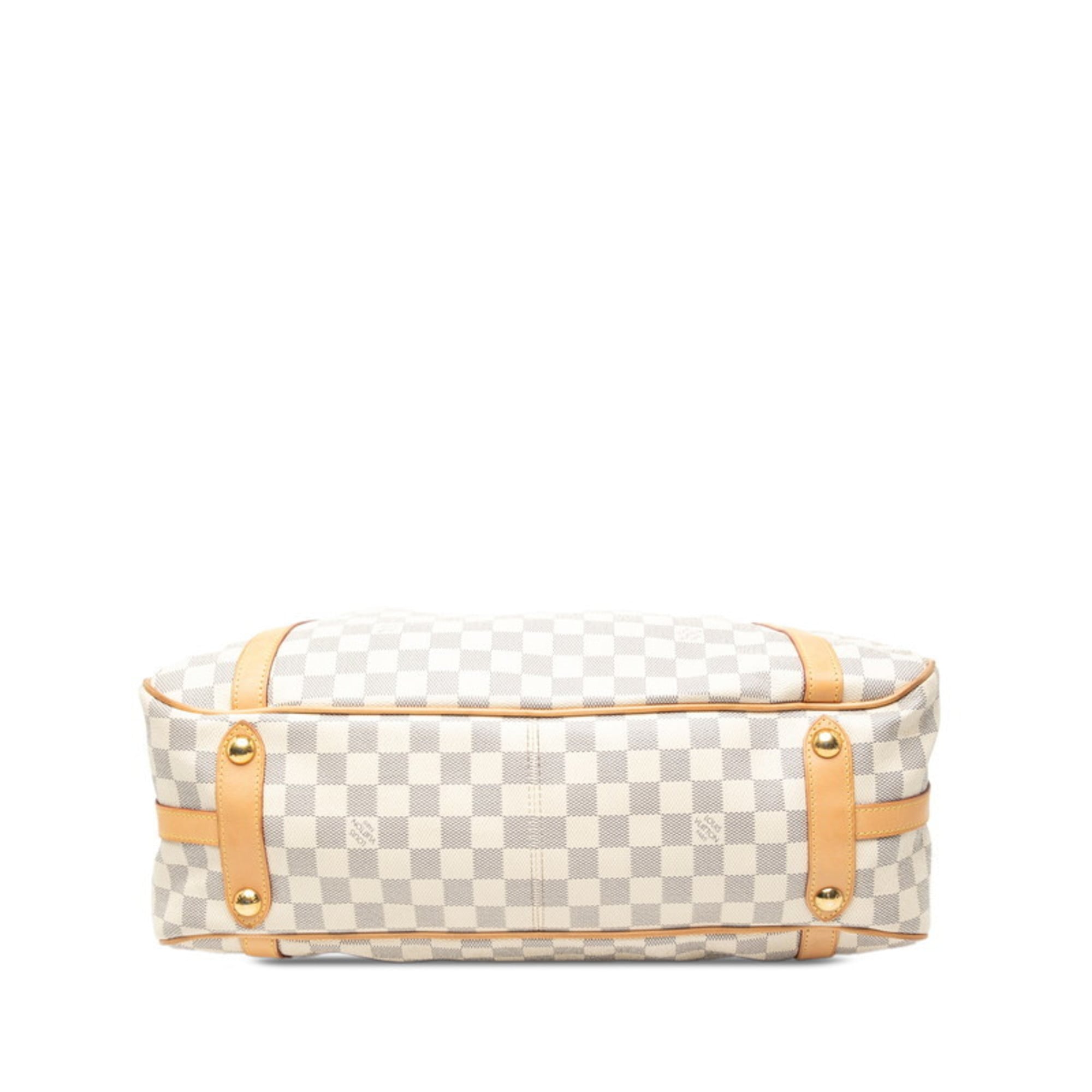 Louis Vuitton White Damier Azur Handbag Tote Bag (Pre-Owned)