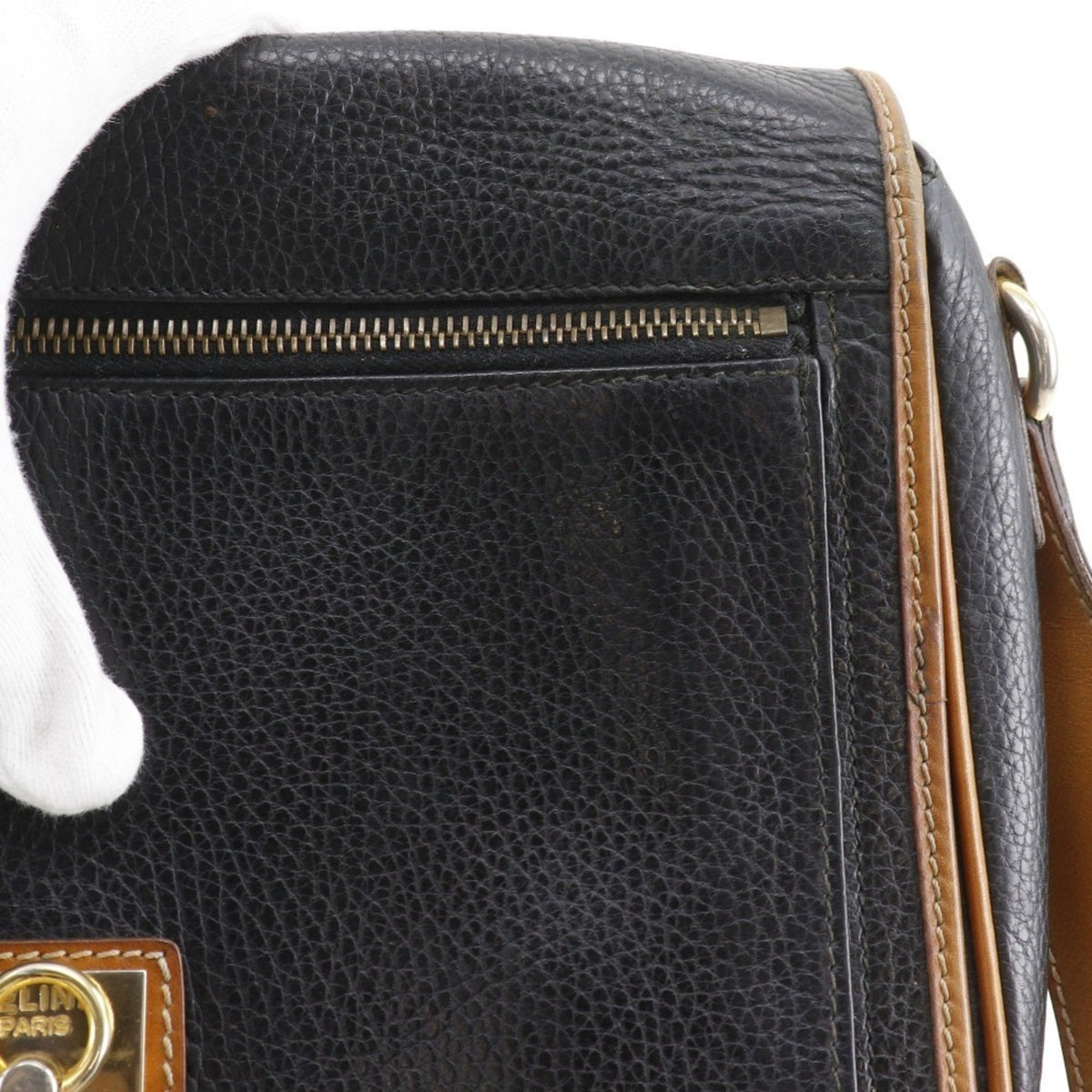 Celine Black Leather Shoulder Bag (Pre-Owned)