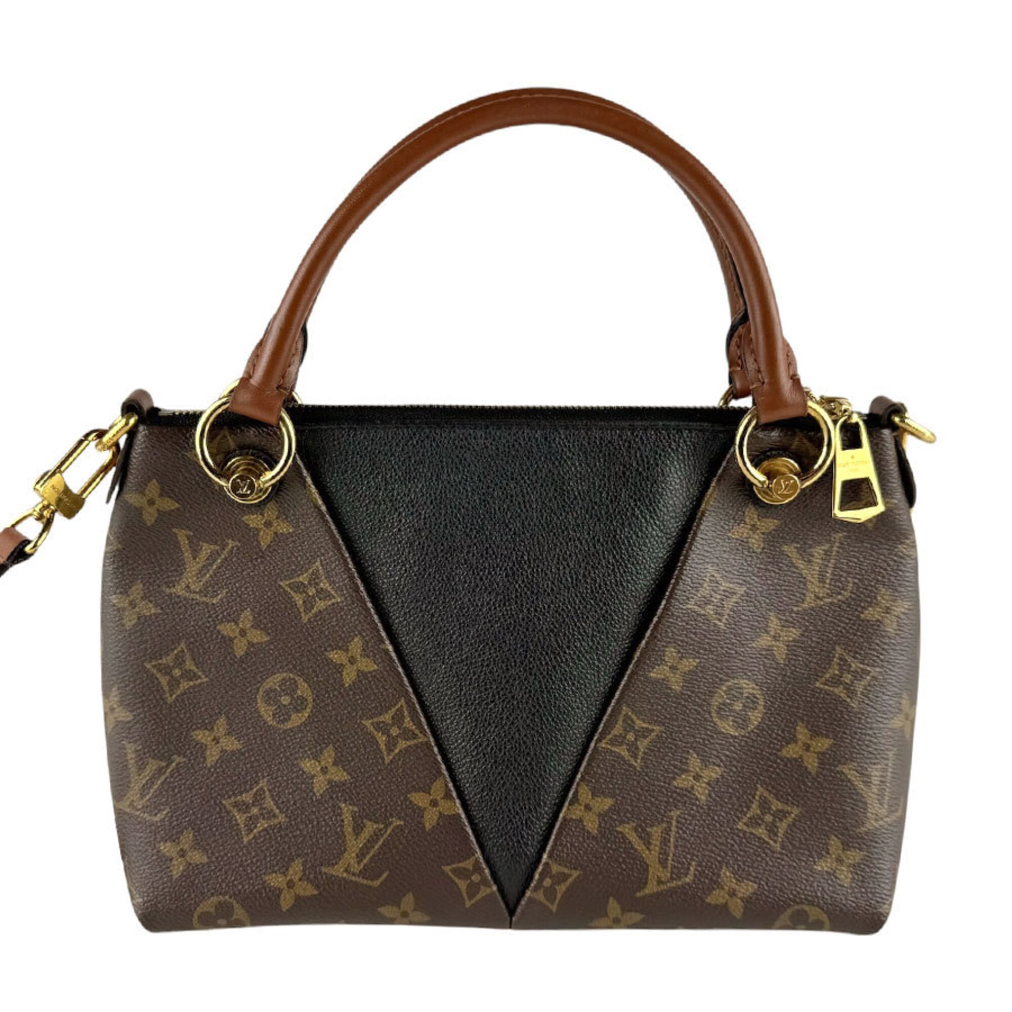 Louis Vuitton Monogram Noir Monogram Leather Handbag Shoulder Bag (Pre-Owned)