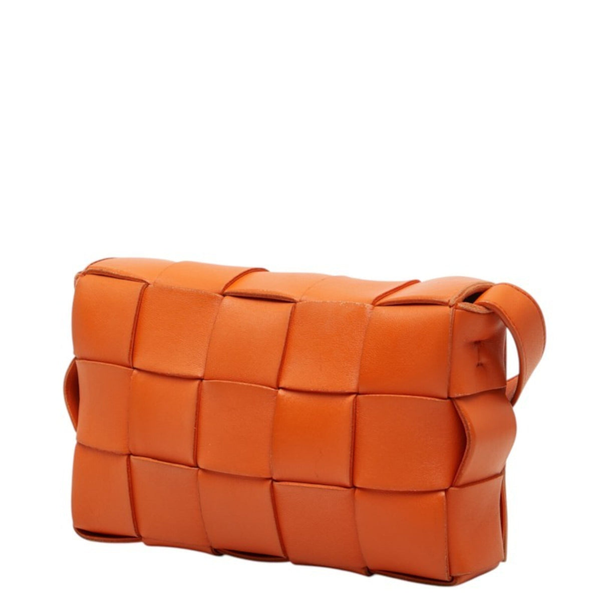Bottega Veneta Orange Leather Shoulder Bag (Pre-Owned)