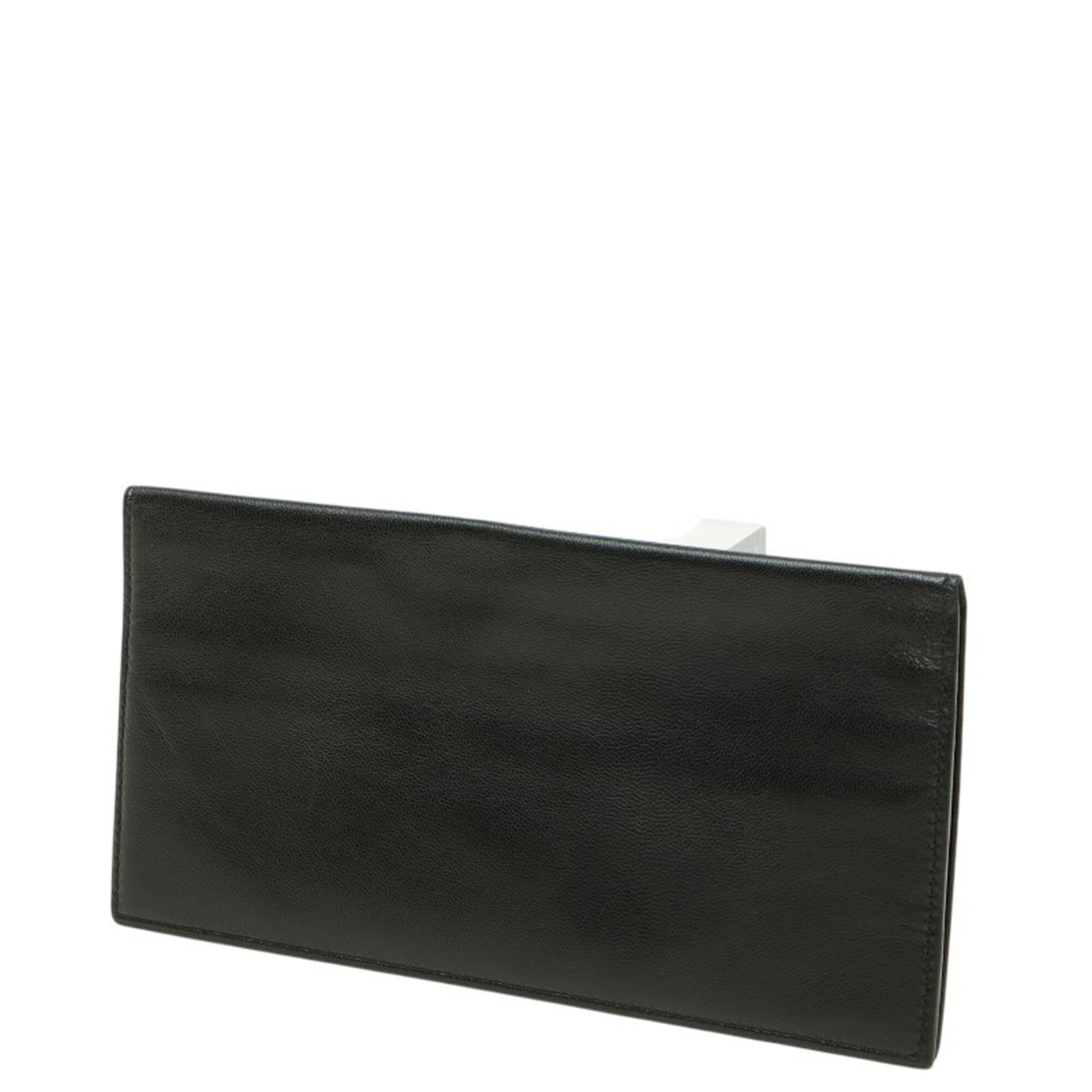 Loewe Black Leather Long Wallet (Bi-Fold) (Pre-Owned)