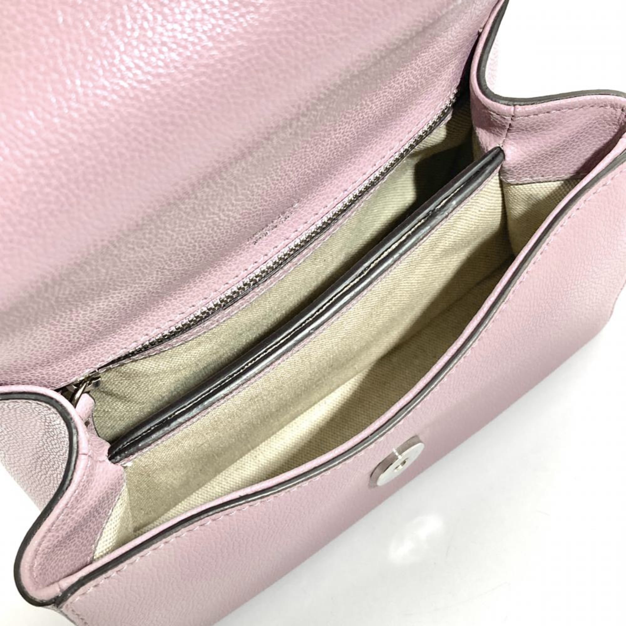 Jimmy Choo Purple Leather Handbag Shoulder Bag (Pre-Owned)