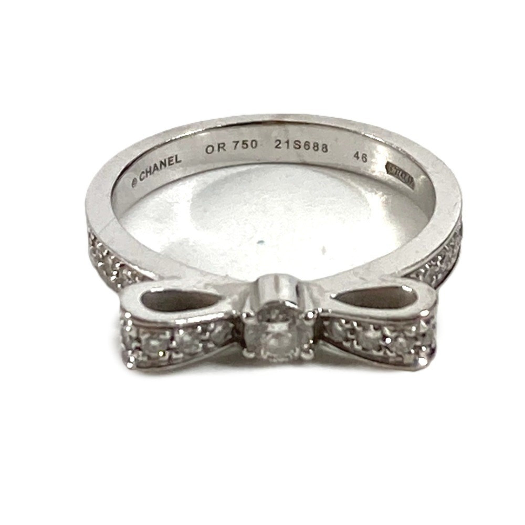 Chanel White Gold (18K) Band Ring (Pre-Owned)