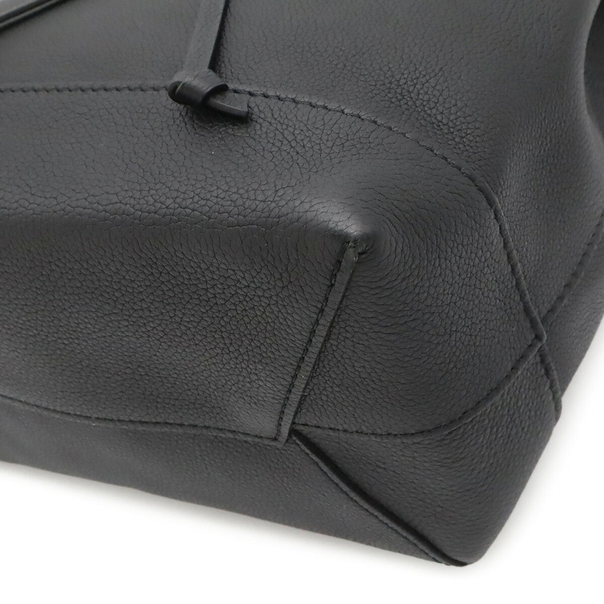 Louis Vuitton Black Noir Leather Backpack (Pre-Owned)