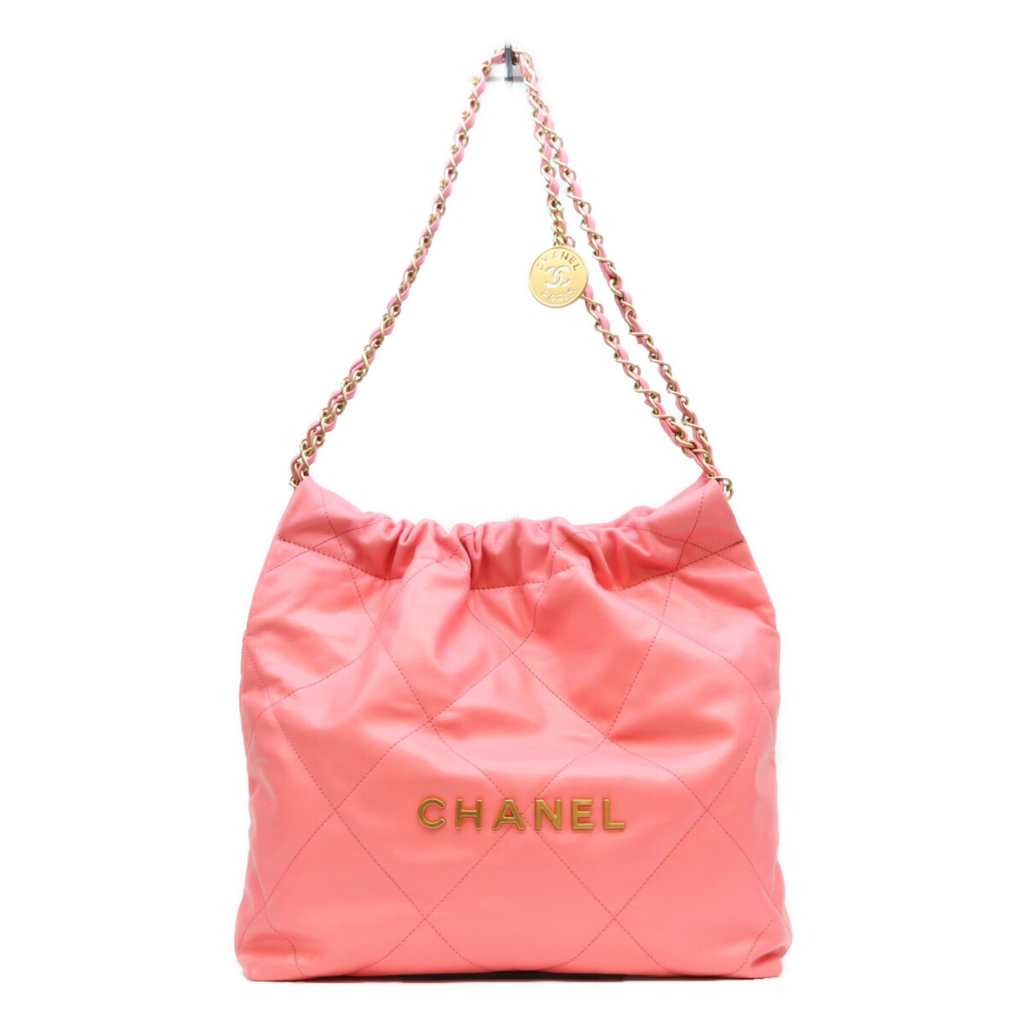 Chanel Pink Leather Shoulder Bag (Pre-Owned)