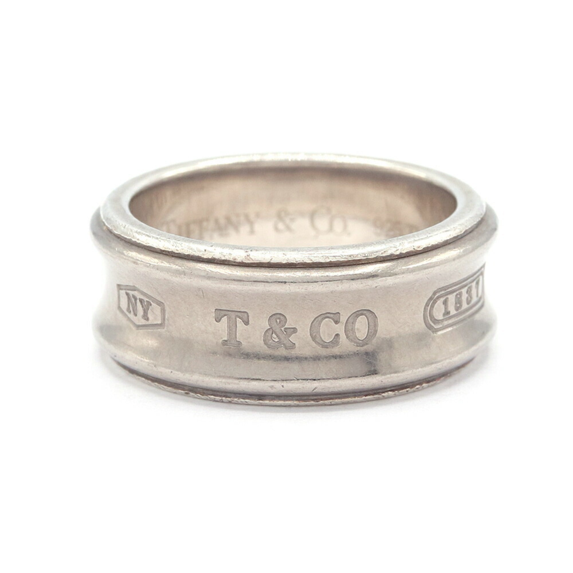 Tiffany Sterling Silver 925 Titanium Band Ring (Pre-Owned)