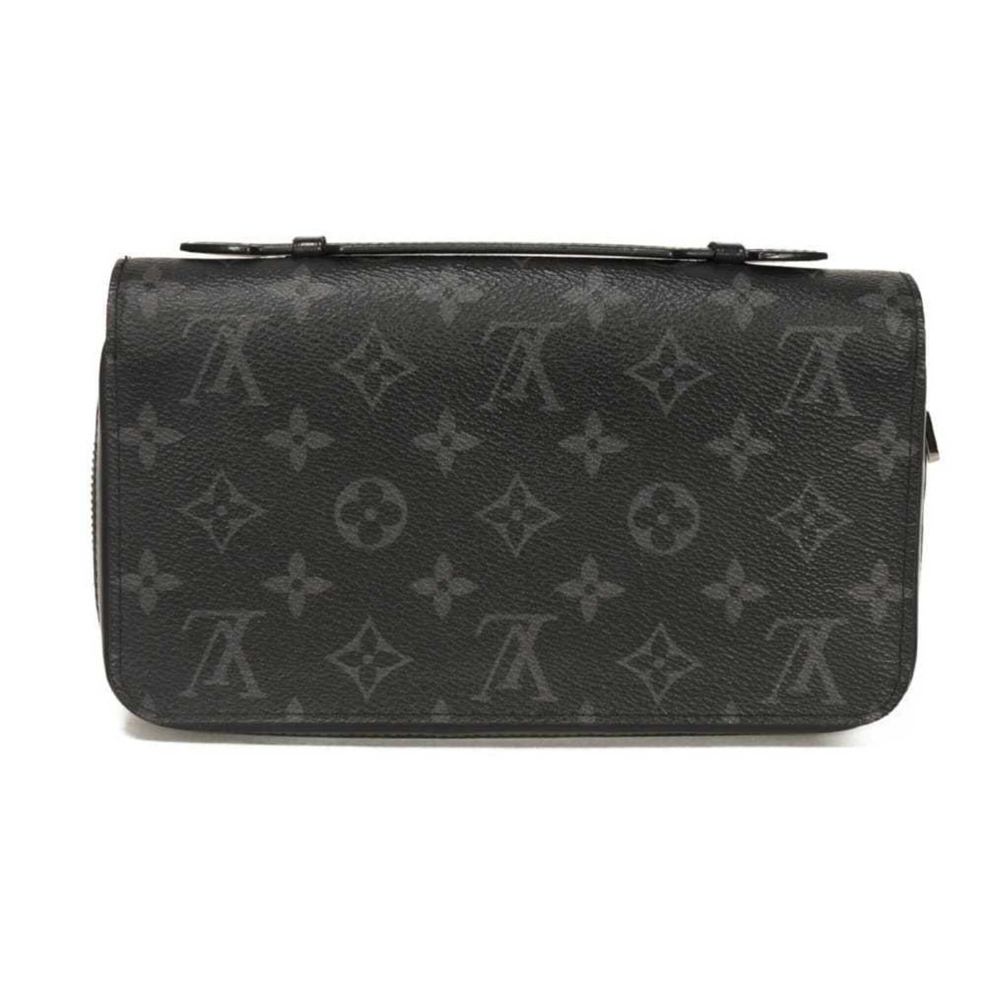 Louis Vuitton Black Monogram Eclipse Noir Monogram Eclipse Long Wallet (Bi-Fold) (Pre-Owned)