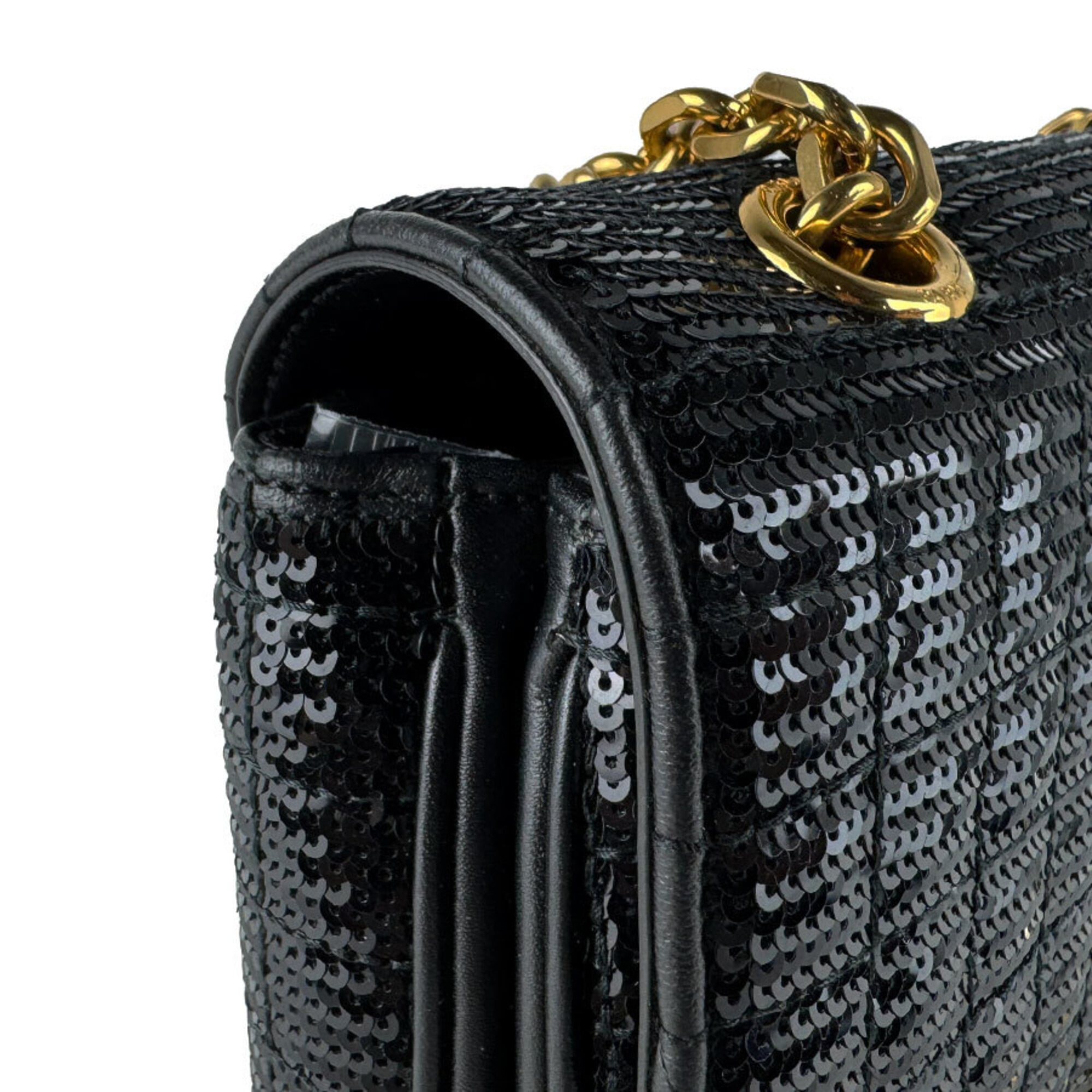Celine Black Spangles Shoulder Bag (Pre-Owned)
