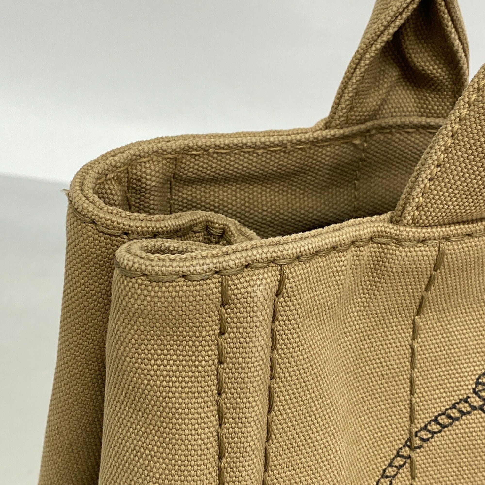 Prada Brown Canvas Tote Bag (Pre-Owned)