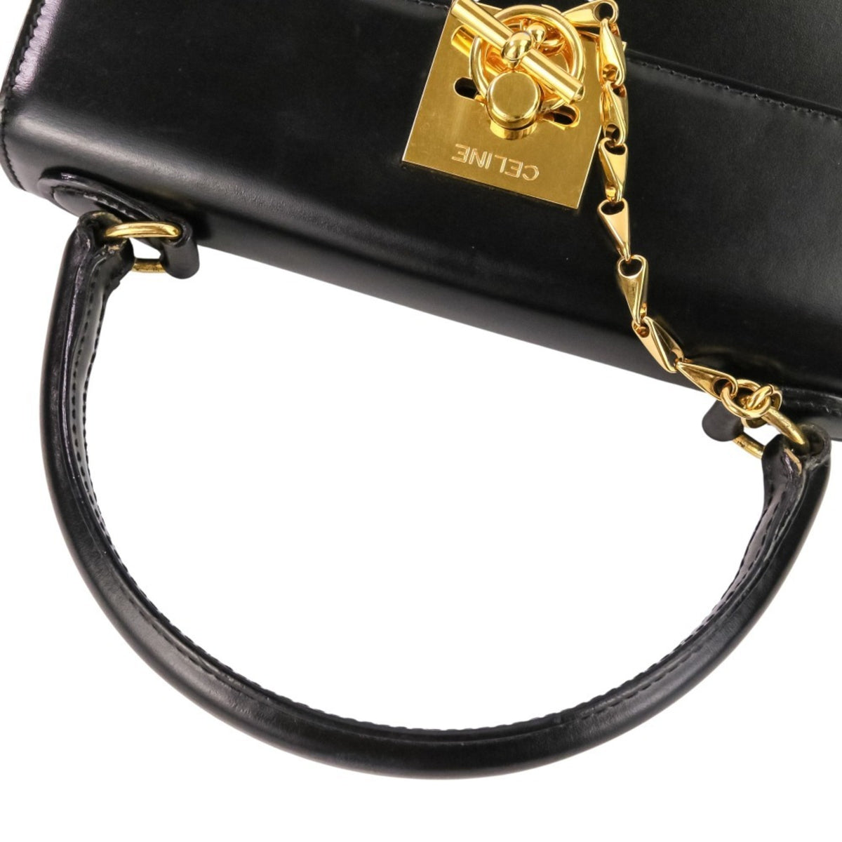 Celine Black Leather Handbag (Pre-Owned)
