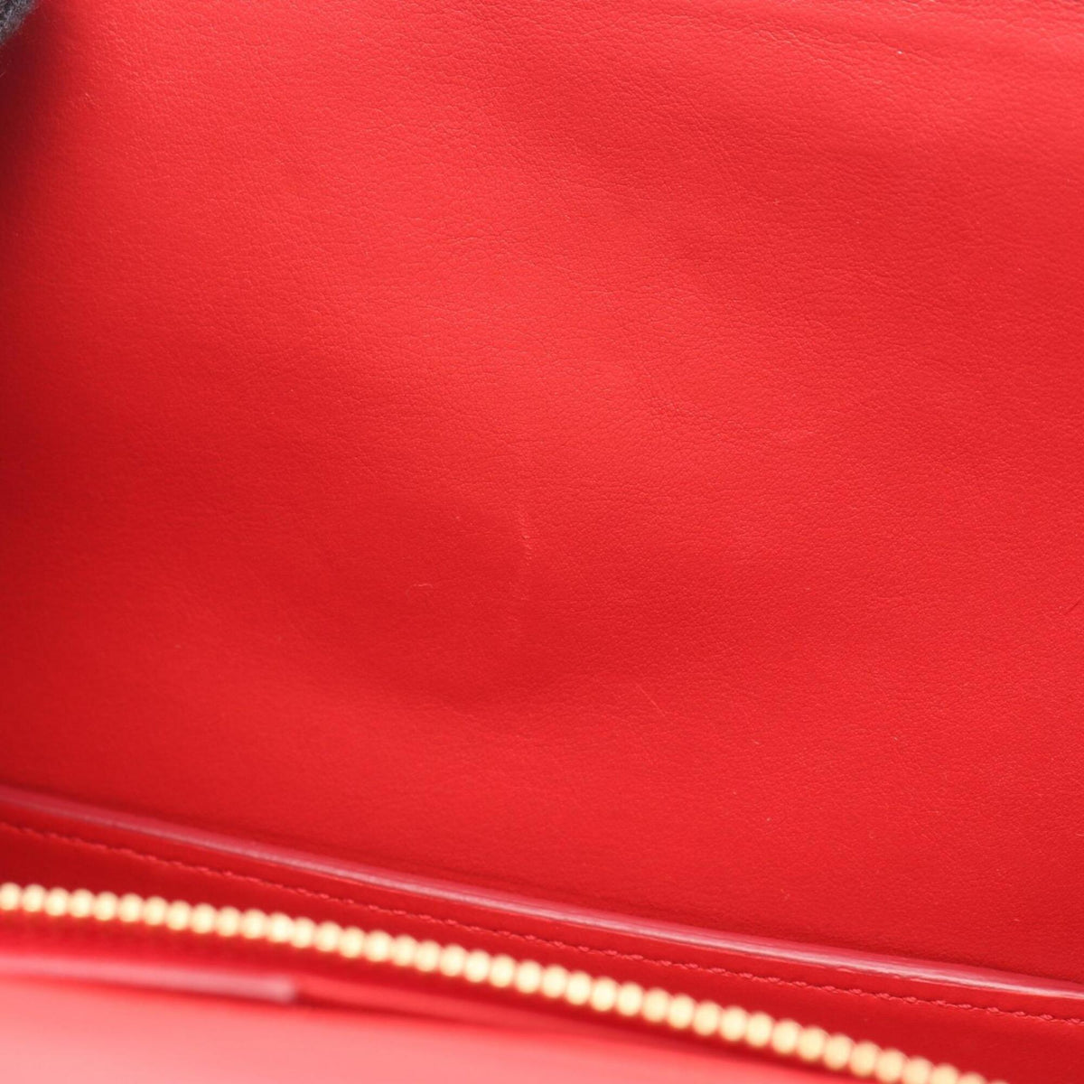 Salvatore Ferragamo Red Color Leather Handbag Shoulder Bag (Pre-Owned)