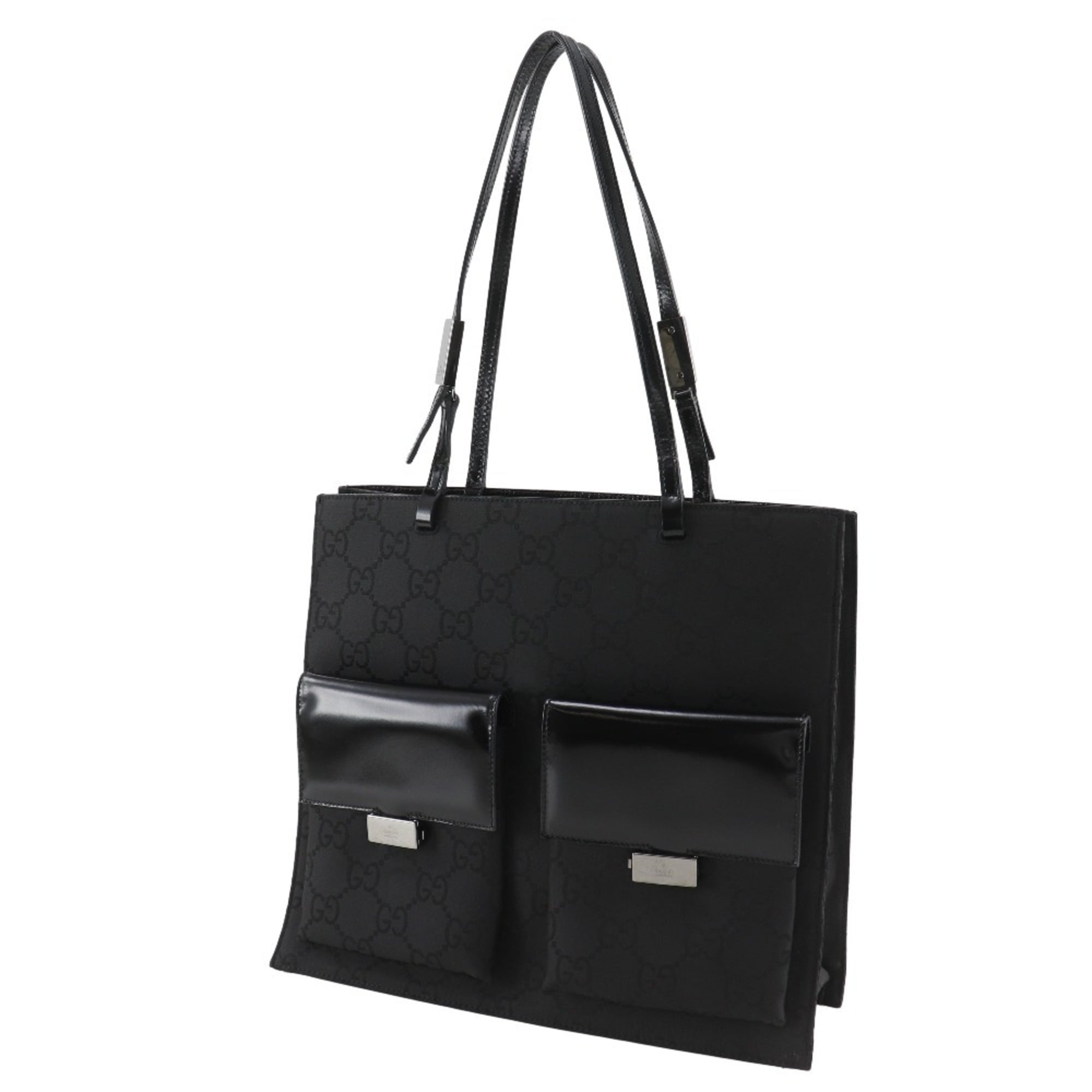Gucci Black Gg Canvas Tote Bag (Pre-Owned)