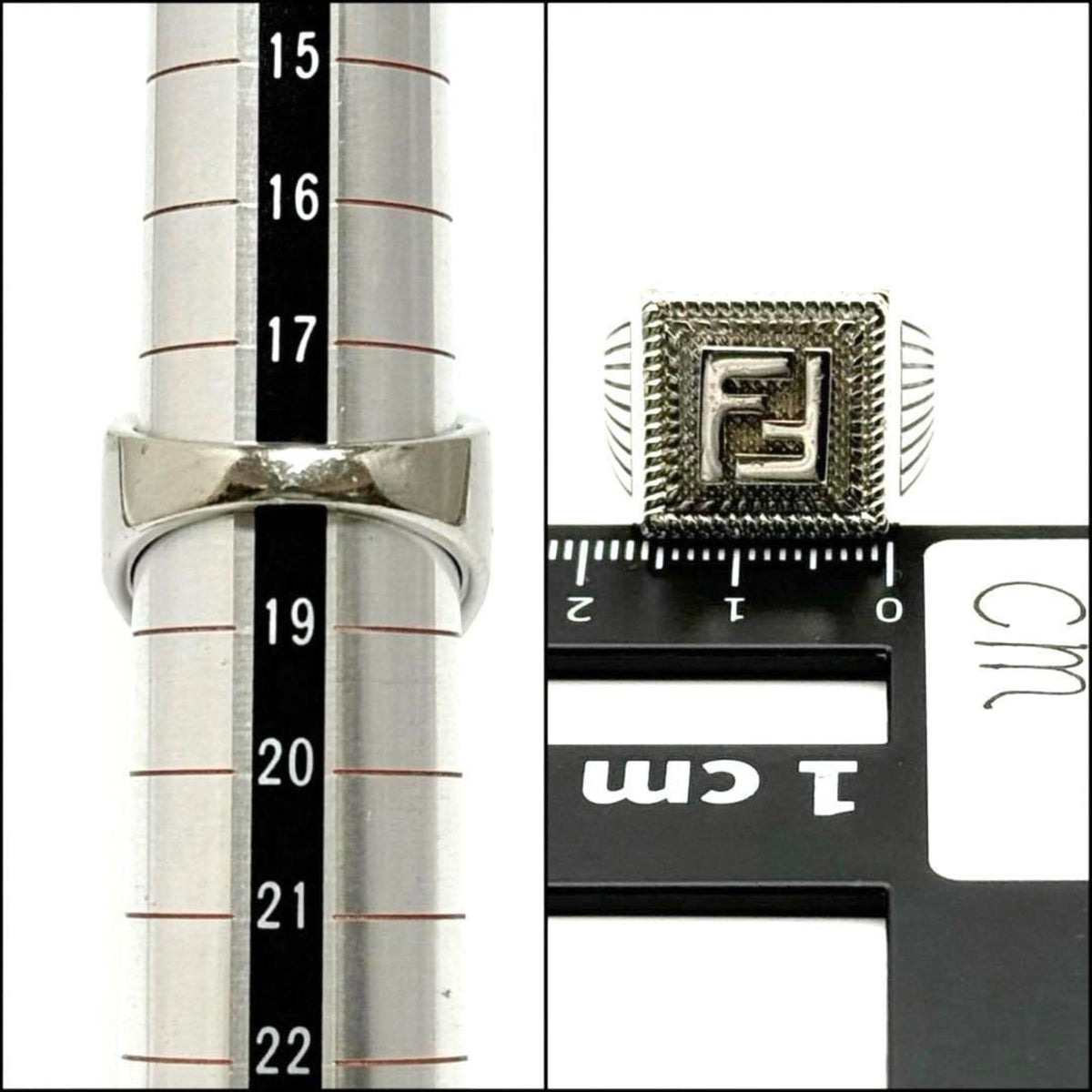 Fendi Metal Band Ring (Pre-Owned)