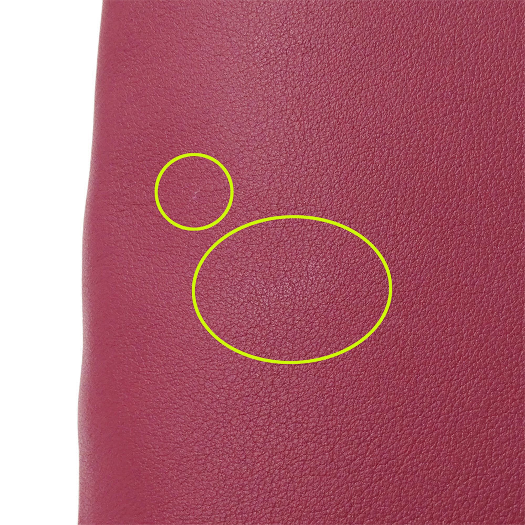 Loewe Bordeaux Leather Clutch Bag Handbag (Pre-Owned)