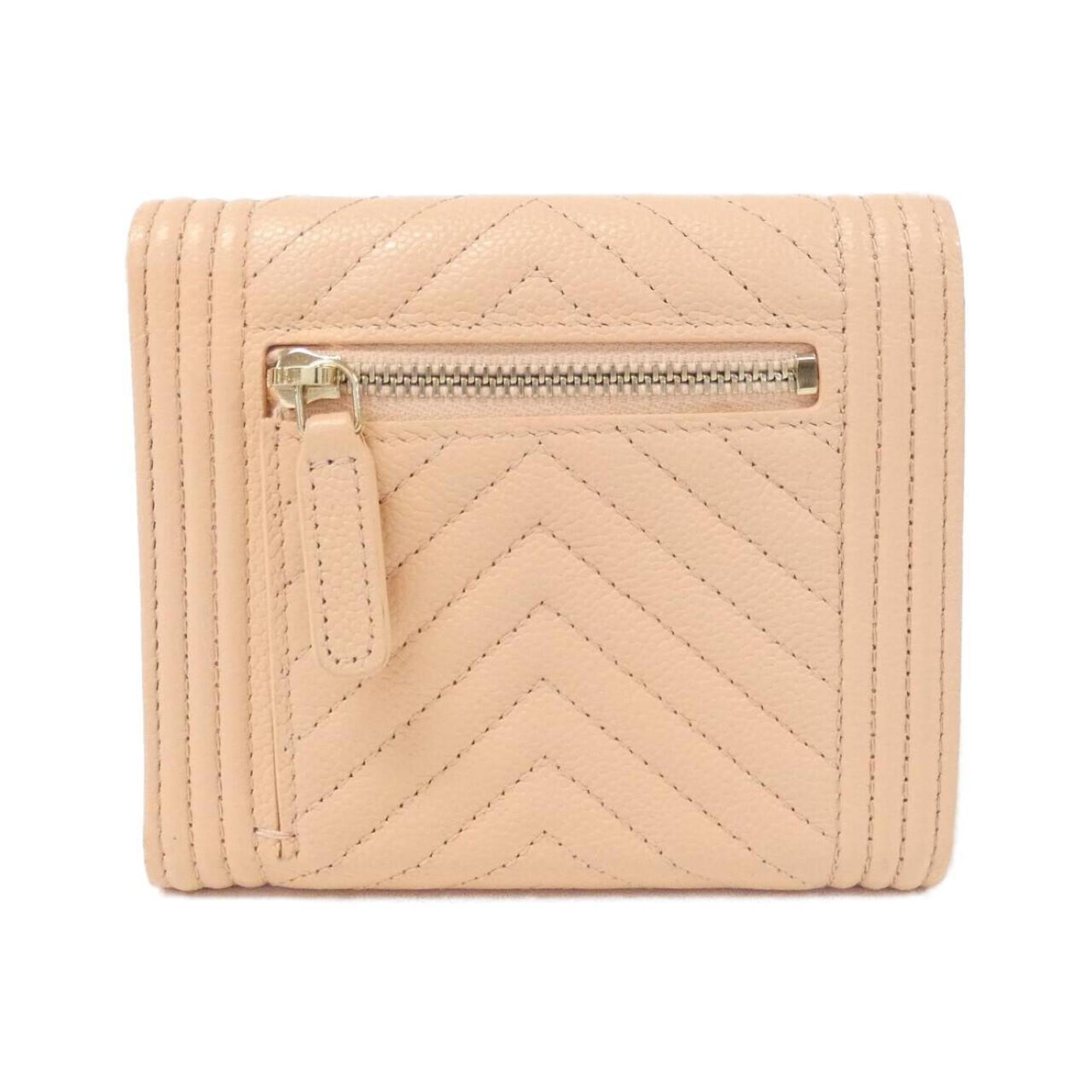Chanel Pink Caviar Leather Coin Purse/Coin Case (Pre-Owned)