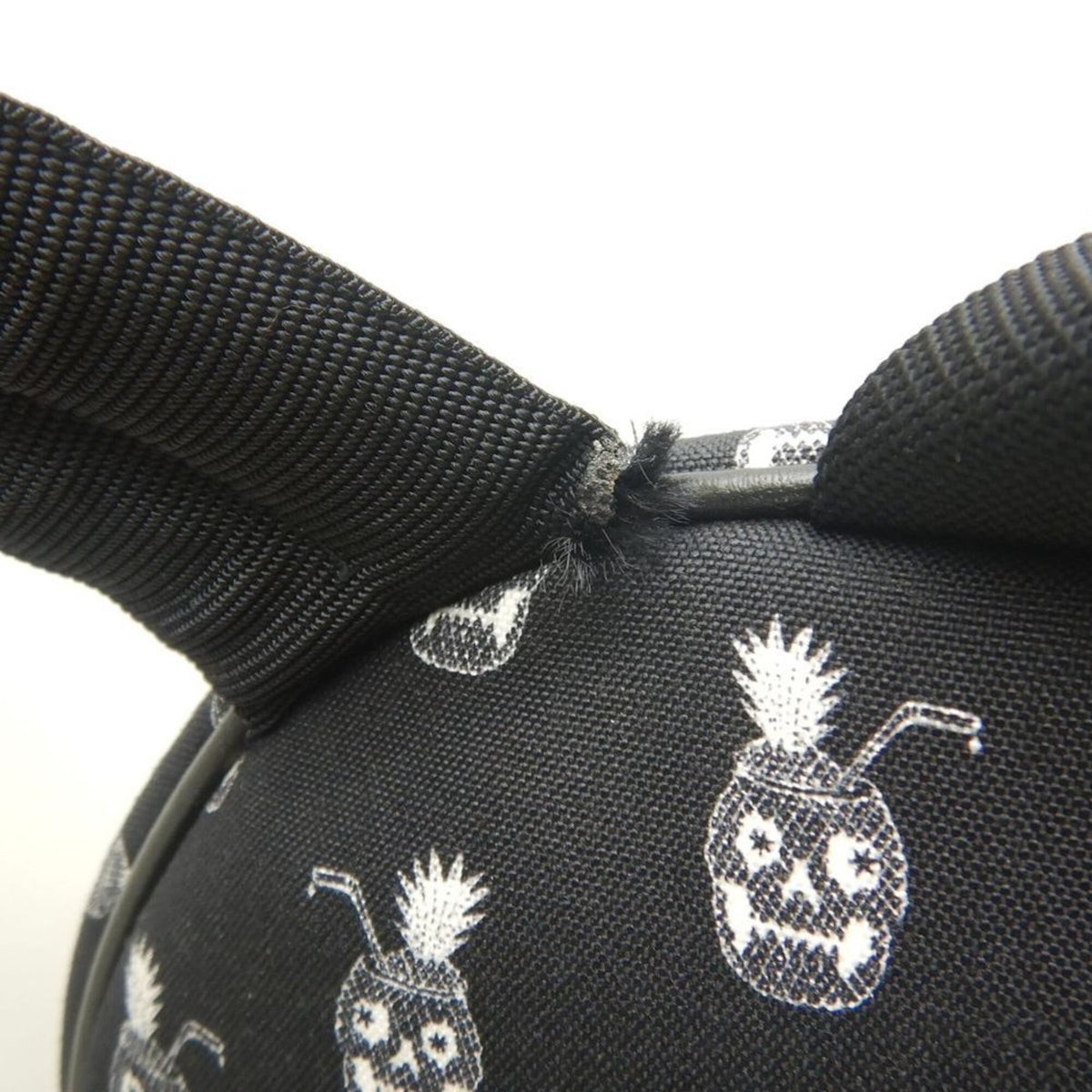 Saint Laurent Black White Canvas Backpack (Pre-Owned)