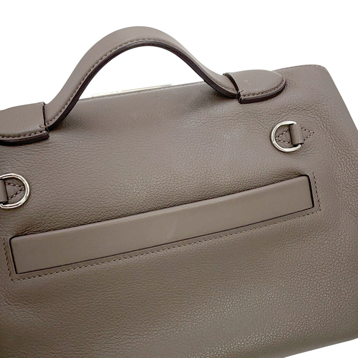Hermes Etain Swift Leather Handbag Shoulder Bag (Pre-Owned)