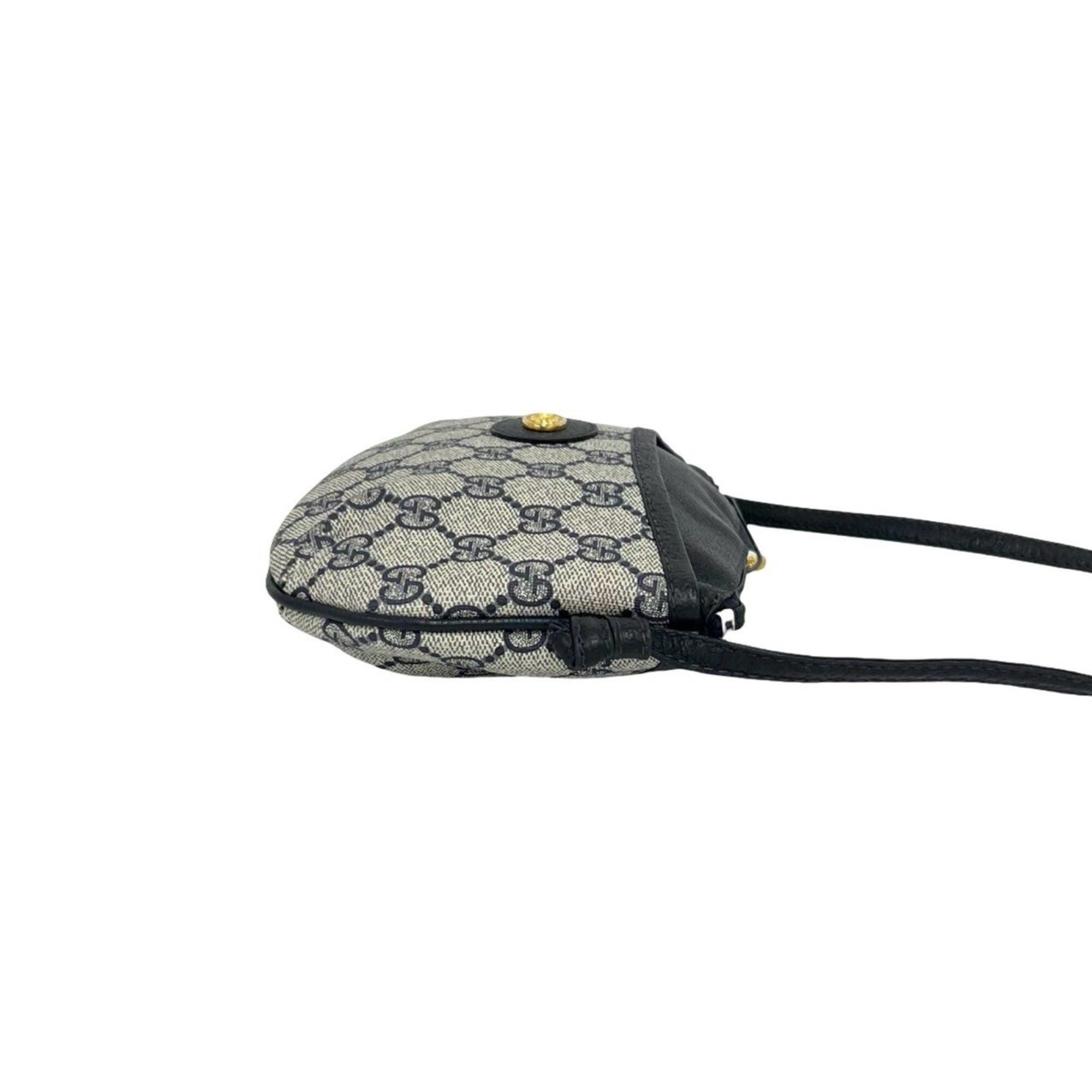 Gucci Navy Pvc Leather Pochette Shoulder Bag (Pre-Owned)