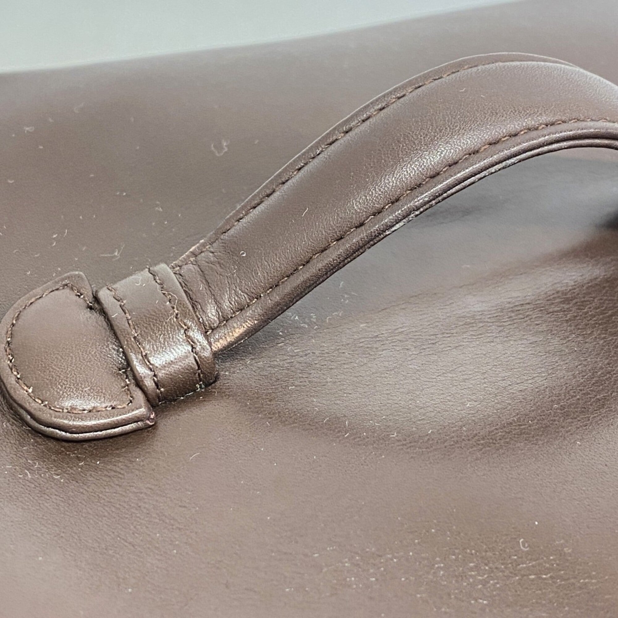 Chanel Brown Leather Pouch (Pre-Owned)