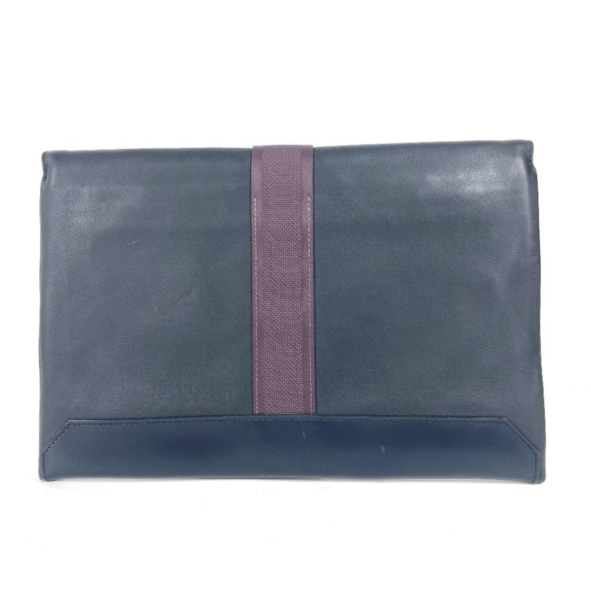Hermes Navy Clutch Bag Pouch (Pre-Owned)