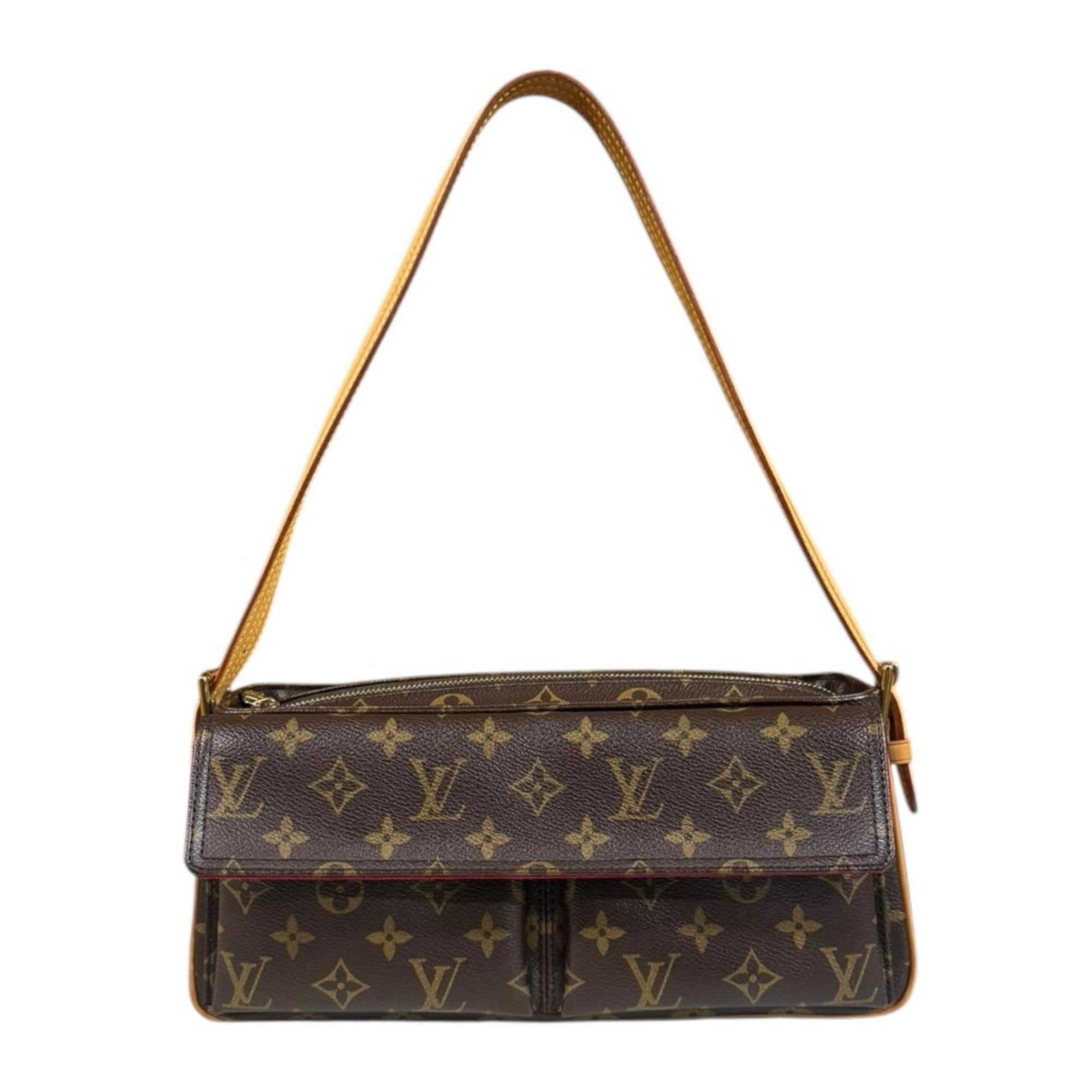 Louis Vuitton Brown Monogram Canvas Shoulder Bag (Pre-Owned)