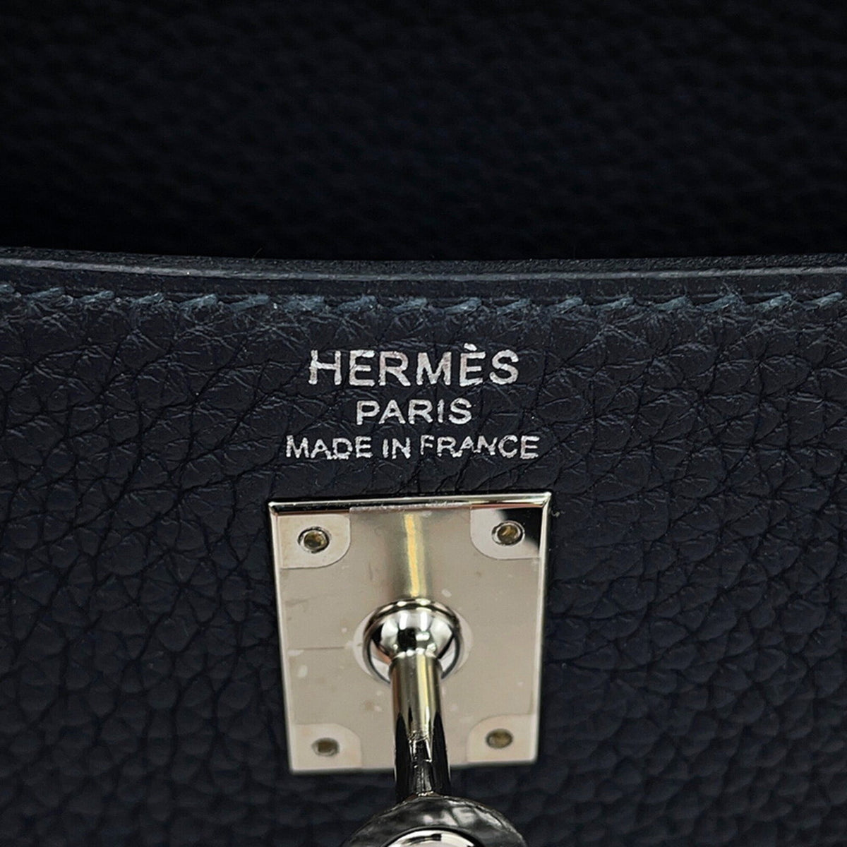 Hermes Black Togo Leather Handbag (Pre-Owned)