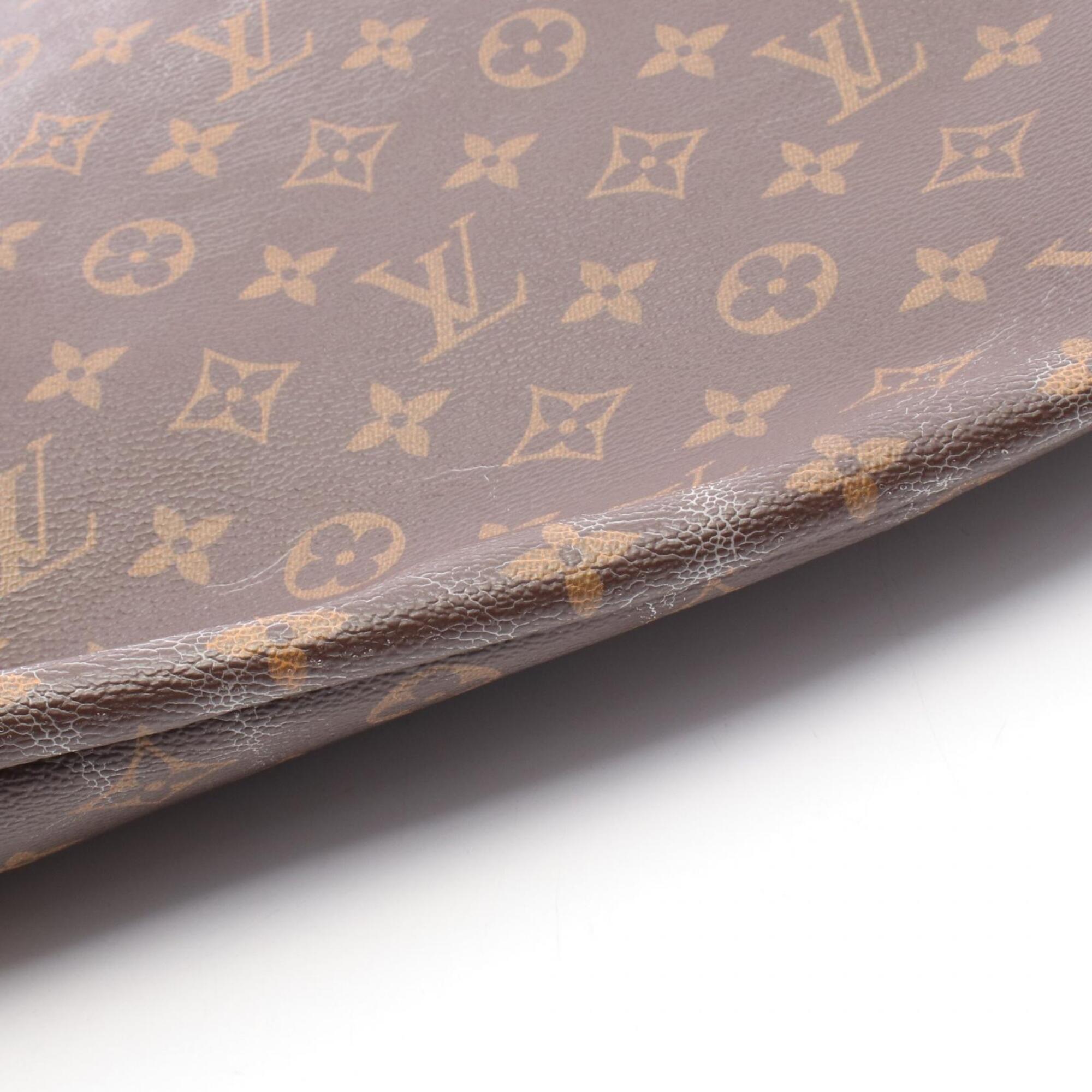 Louis Vuitton Monogram Brown Coated Canvas Leather Shoulder Bag (Pre-Owned)