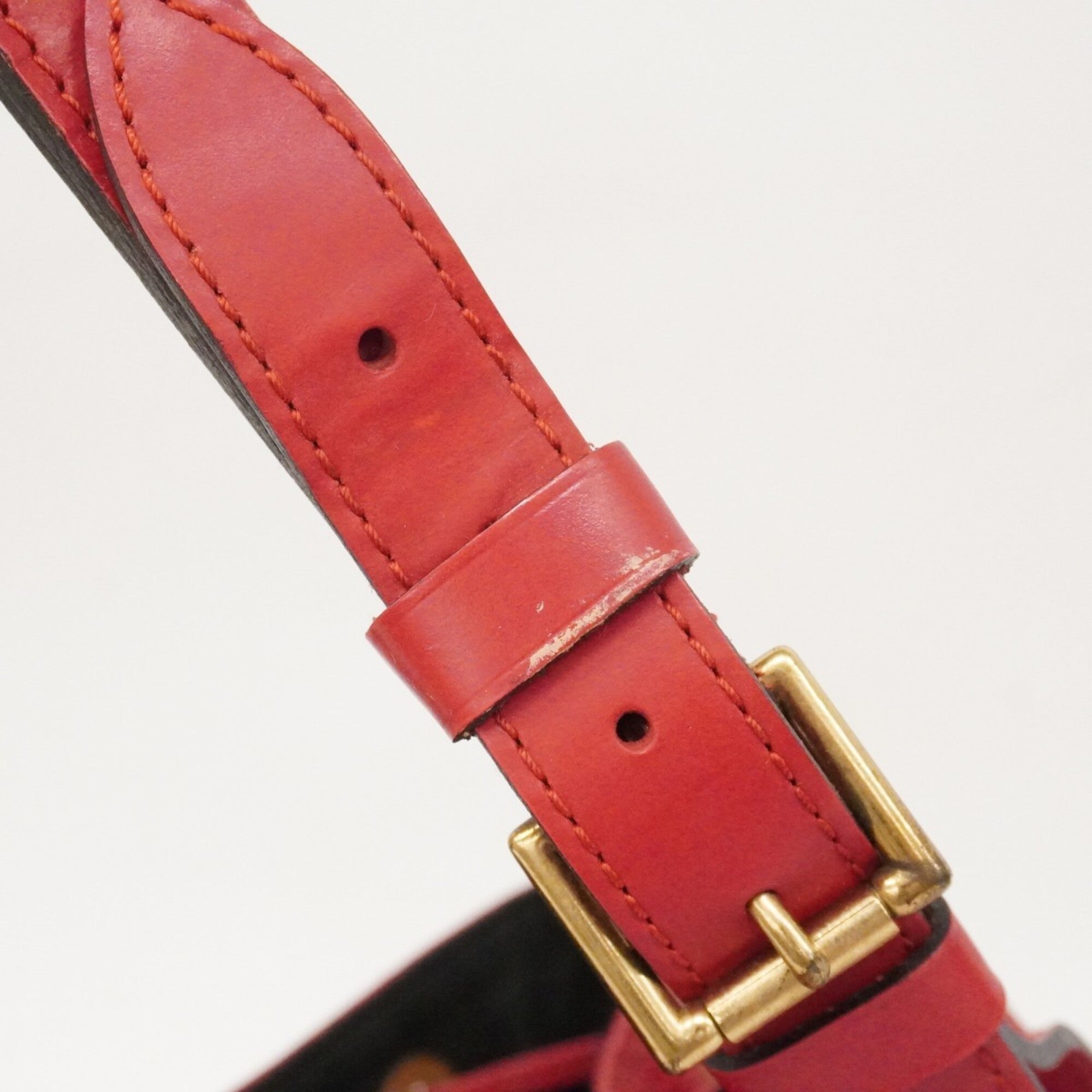 Louis Vuitton Castilian Red Shoulder Bag (Pre-Owned)