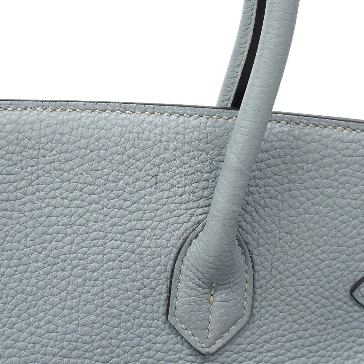 Hermes Blue Lin Togo Leather Handbag (Pre-Owned)