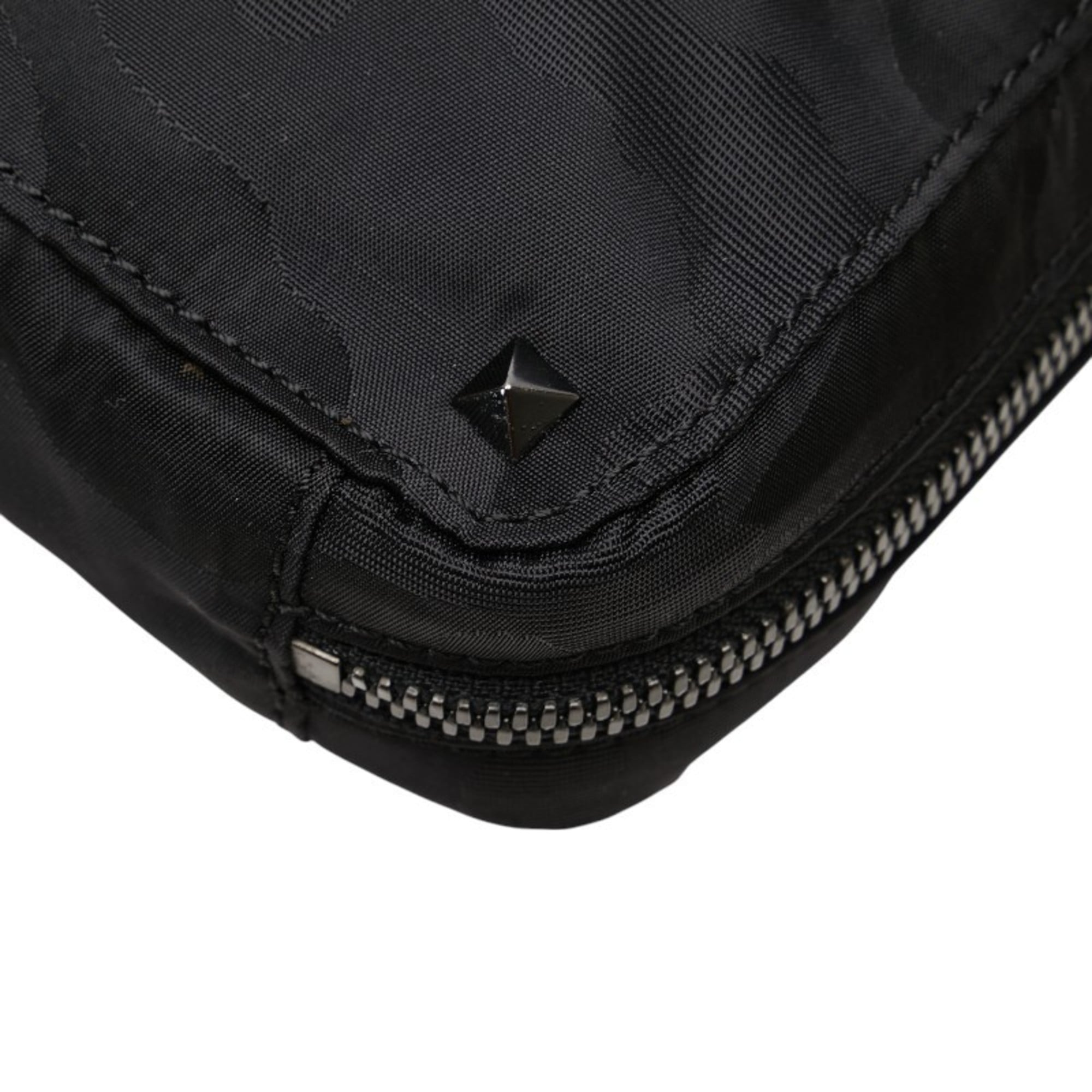 Valentino Black Nylon Clutch Bag (Pre-Owned)