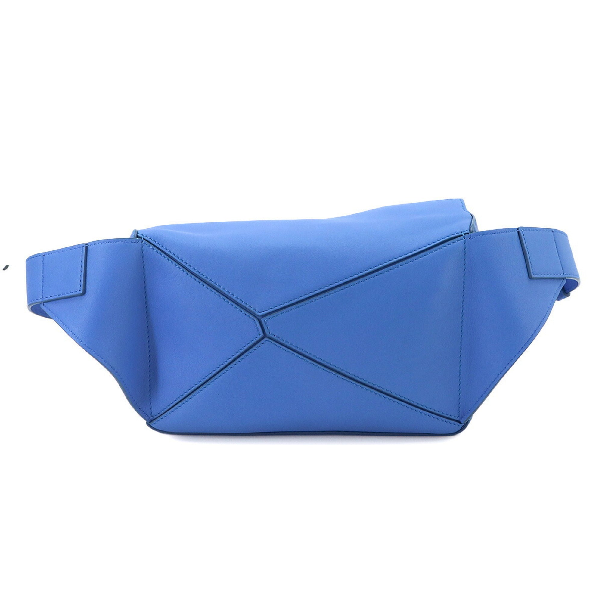 Loewe Blue Leather Handbag Sling Bag (Pre-Owned)