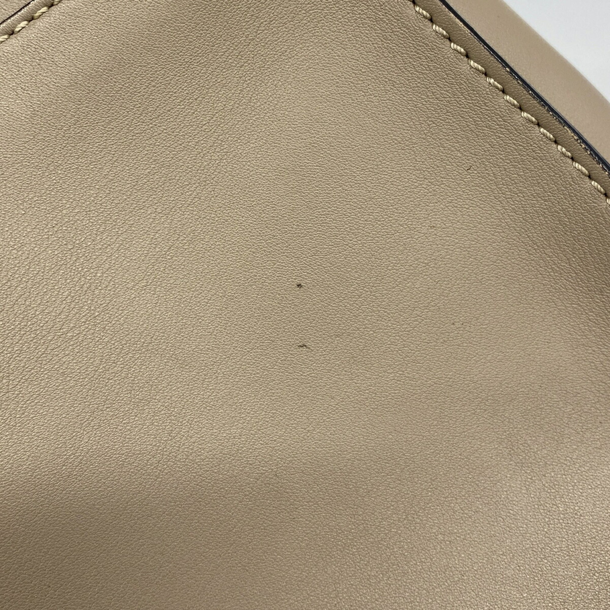 Fendi Grayish Leather Handbag (Pre-Owned)