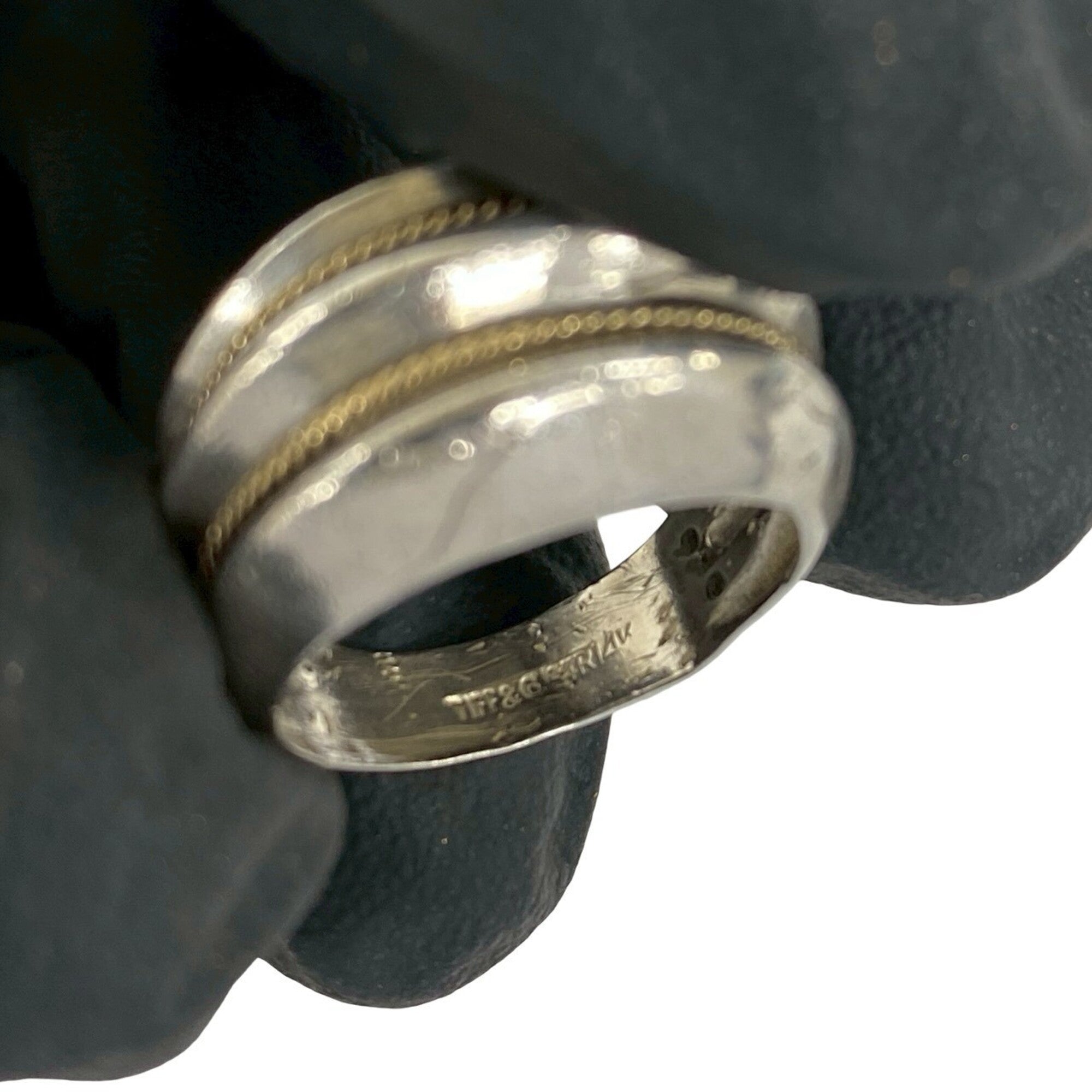 Tiffany Silver Silver 925 Band Ring (Pre-Owned)
