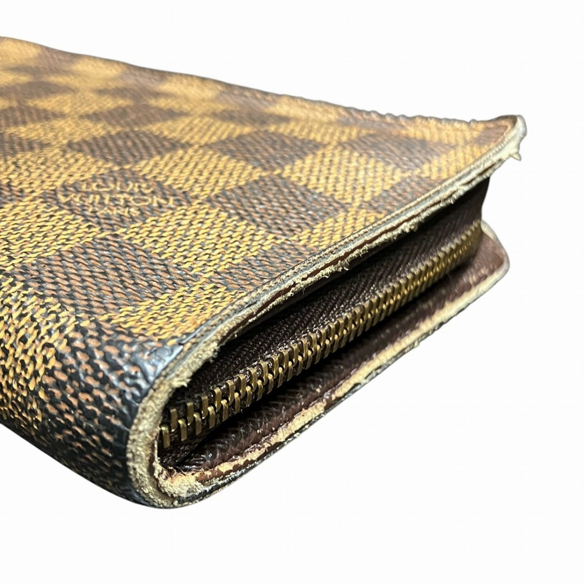Louis Vuitton Damier Brown Long Wallet (Bi-Fold) (Pre-Owned)