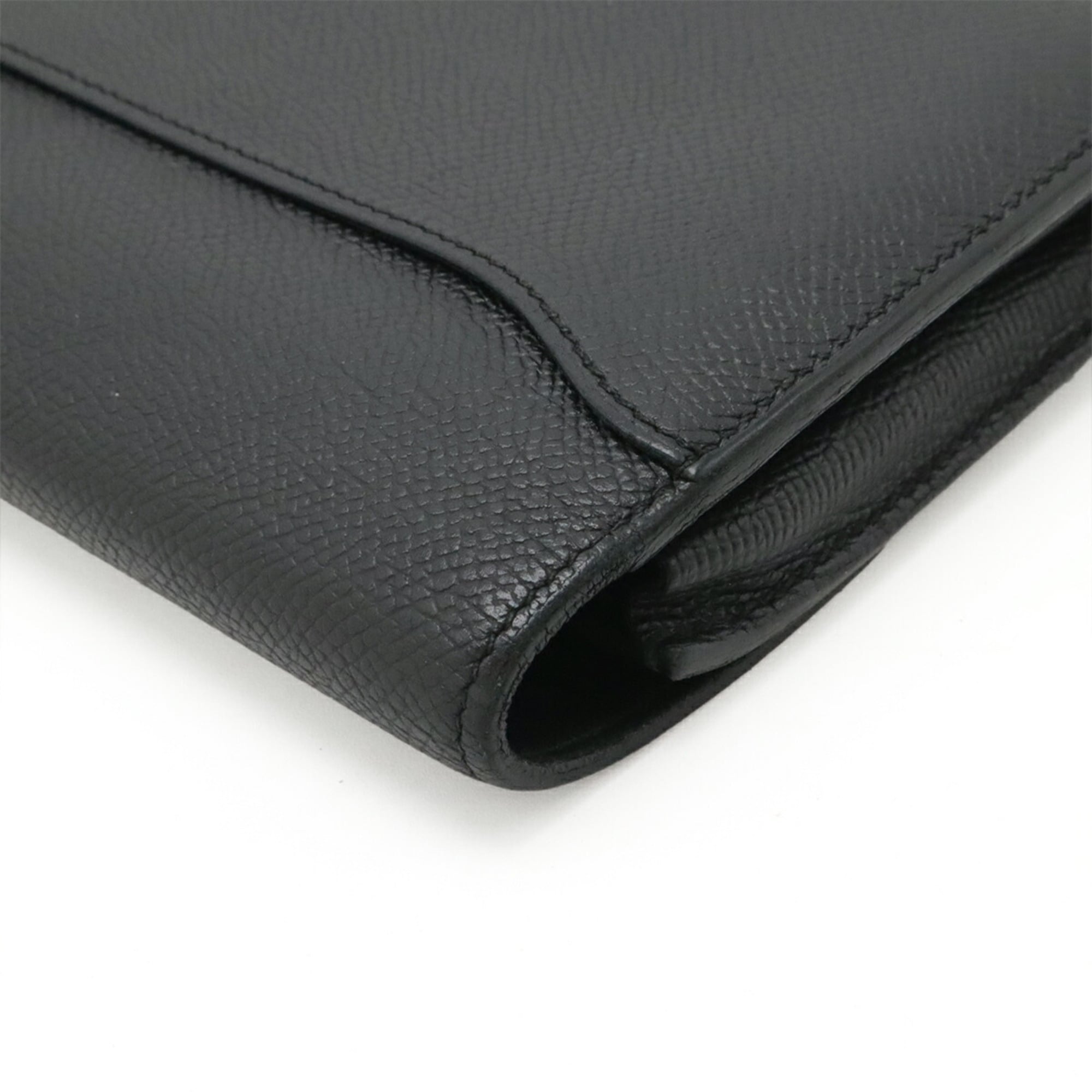 Hermes Constance Black Epsom Leather Long Wallet (Bi-Fold) (Pre-Owned)