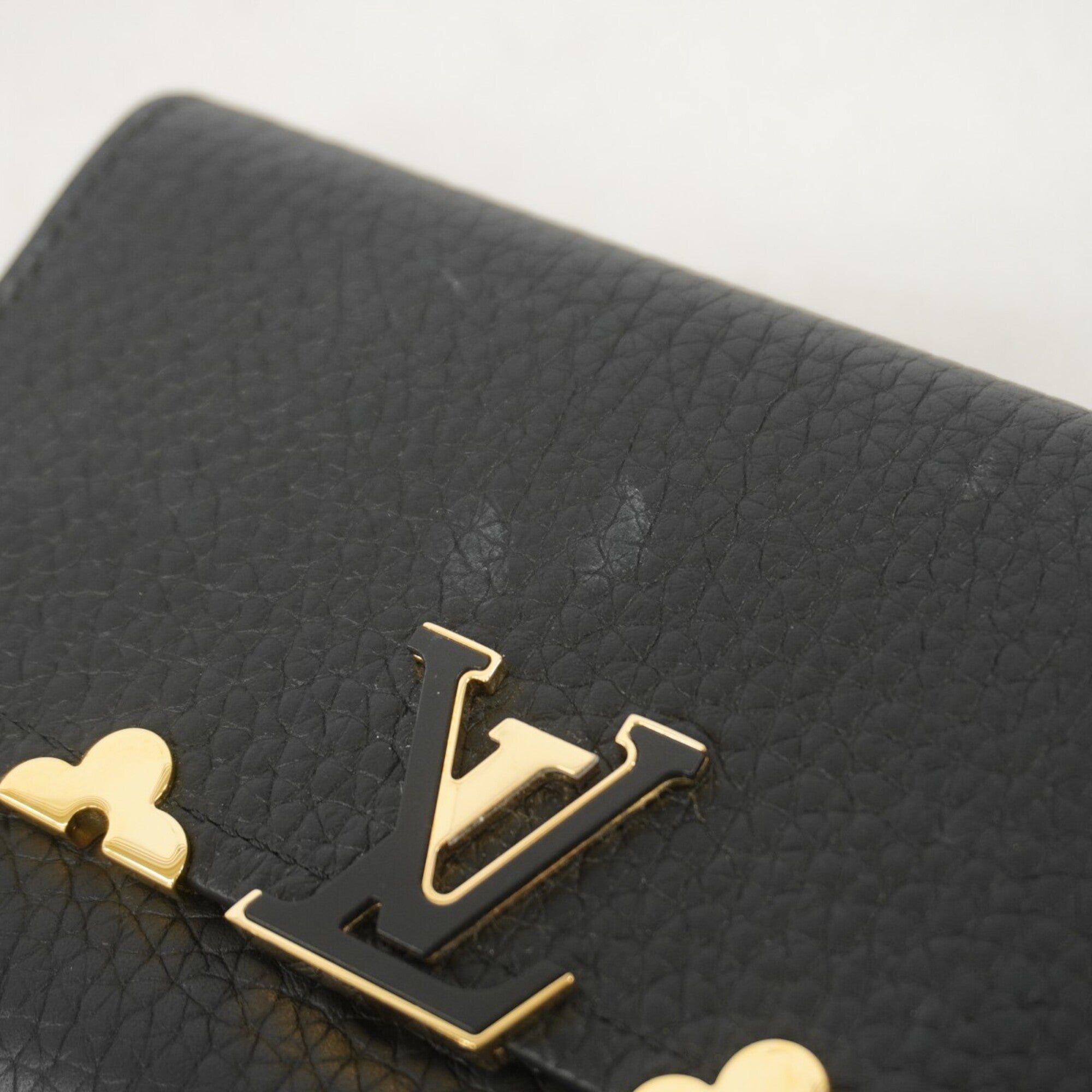 Louis Vuitton Noir Wallet (Tri-Fold) (Pre-Owned)