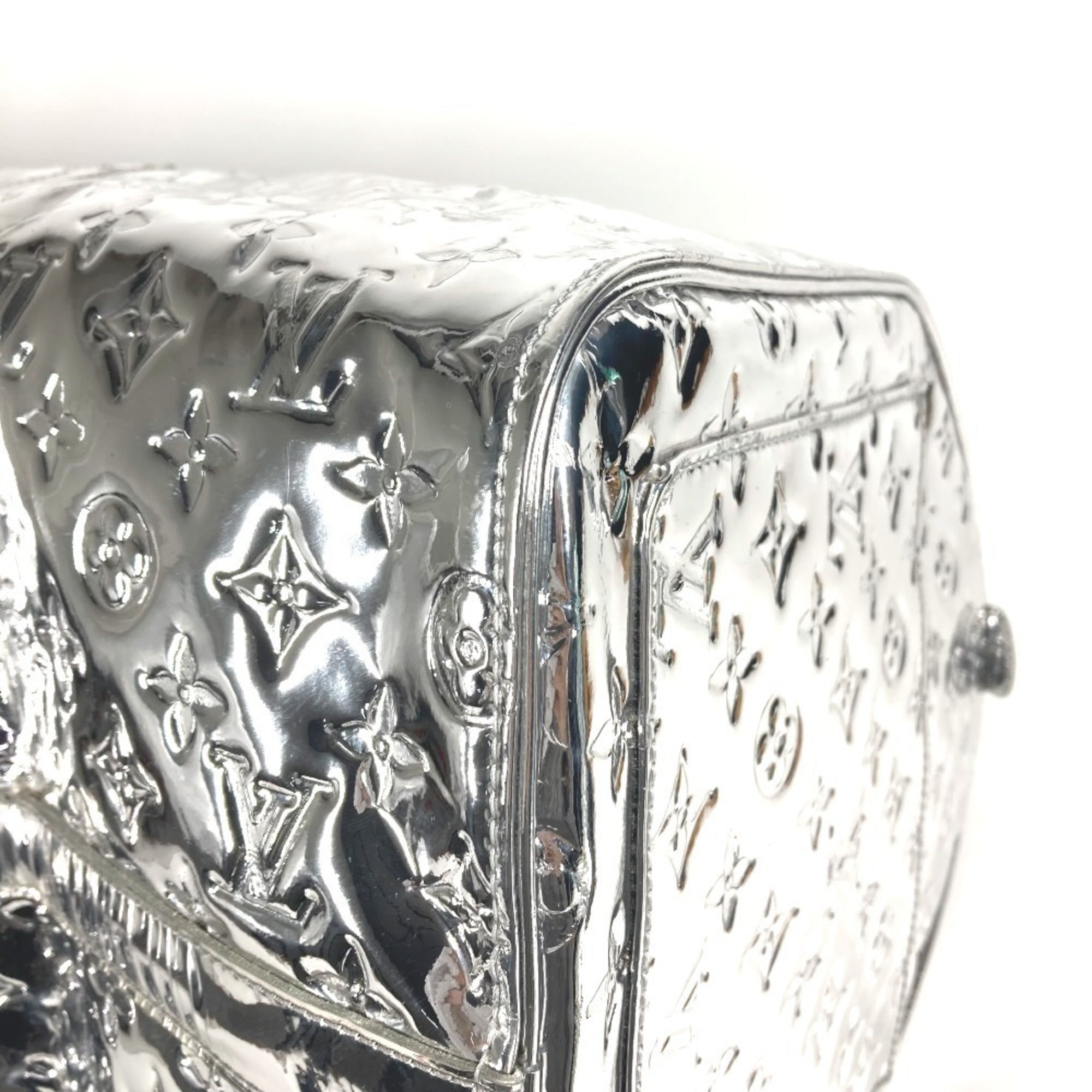 Louis Vuitton Argent Silver Monogram Miroir Boston Bag (Pre-Owned)