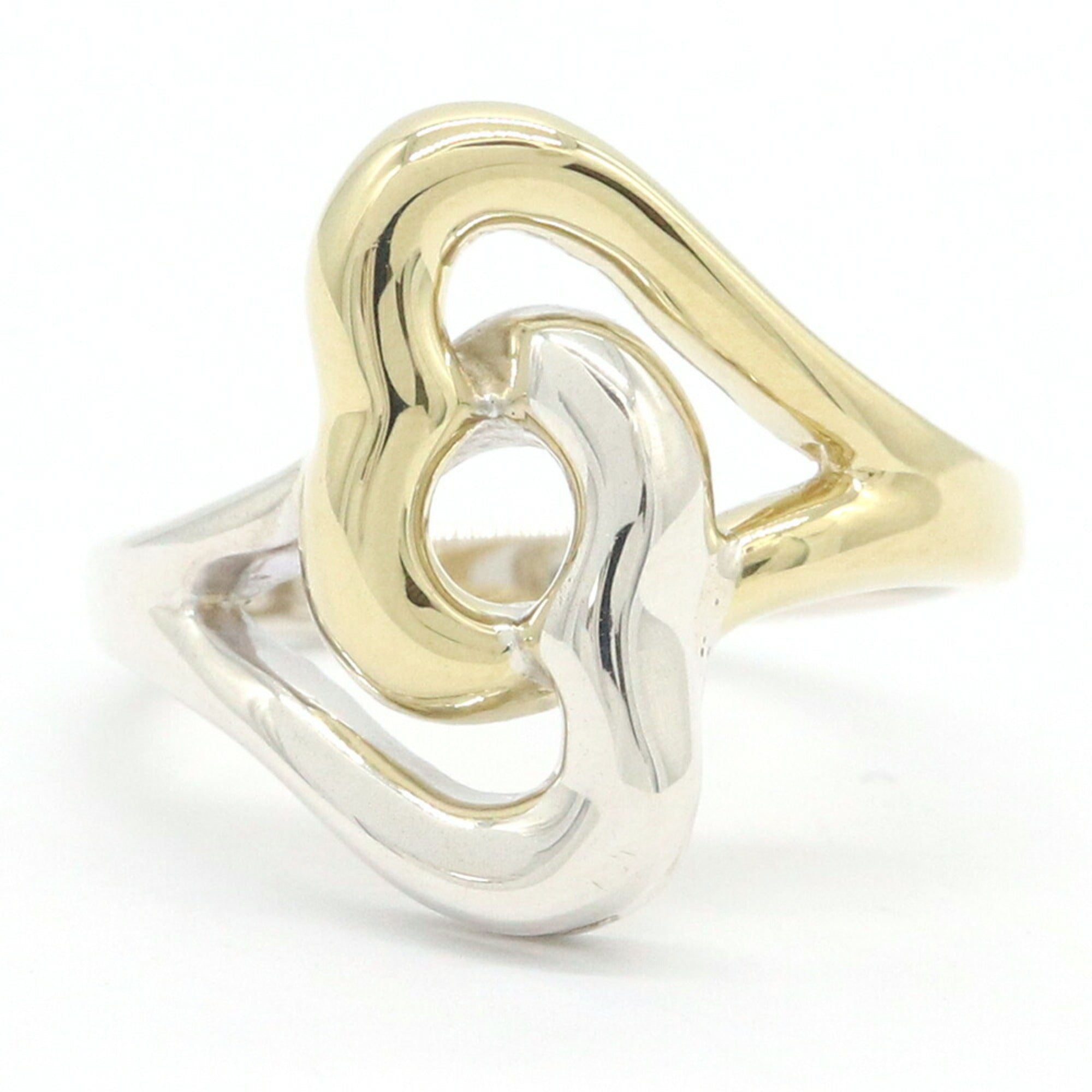 Tiffany Heart Yellow Gold (18K) Sterling Silver 925 Band Ring (Pre-Owned)