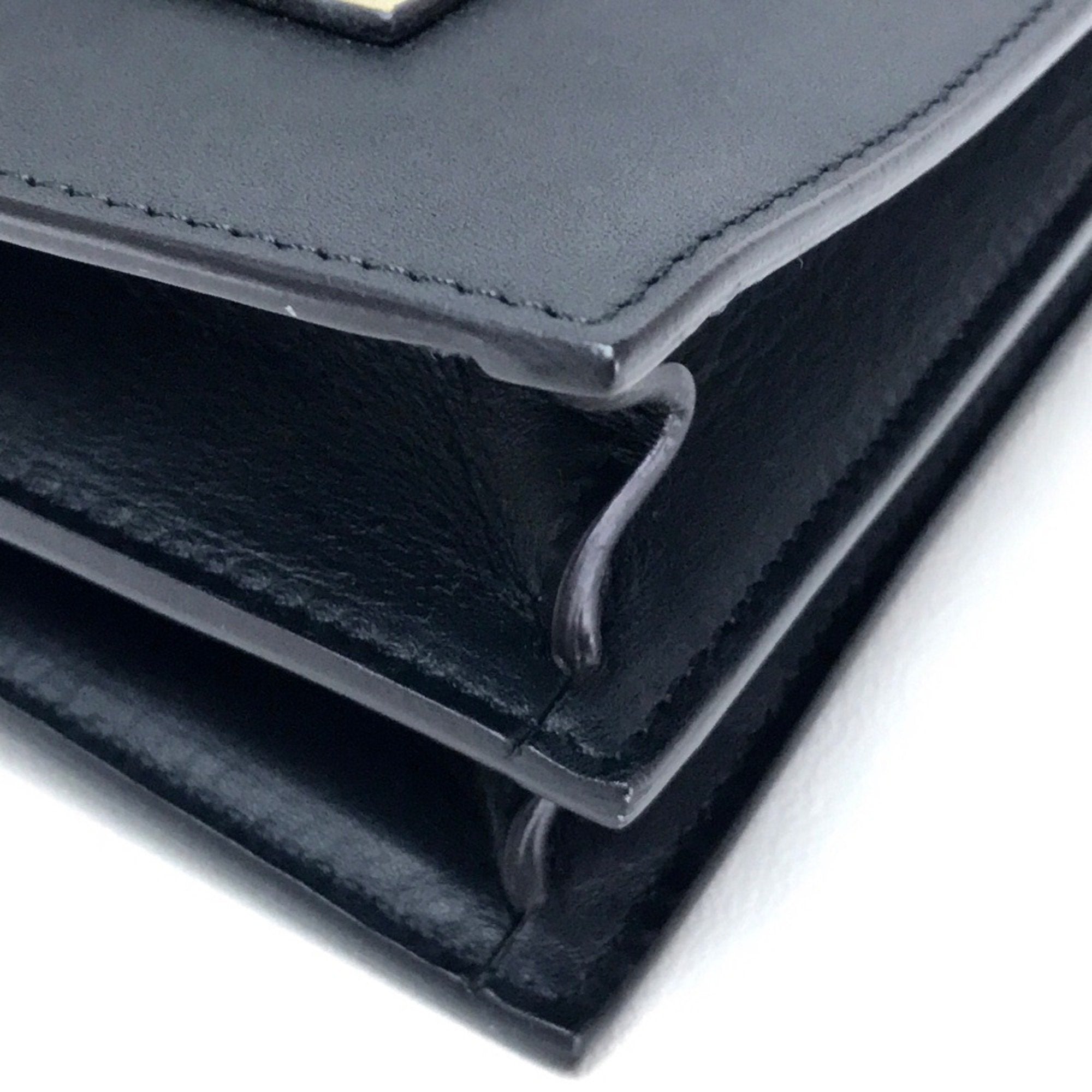 Celine Blue Leather Clutch Bag (Pre-Owned)