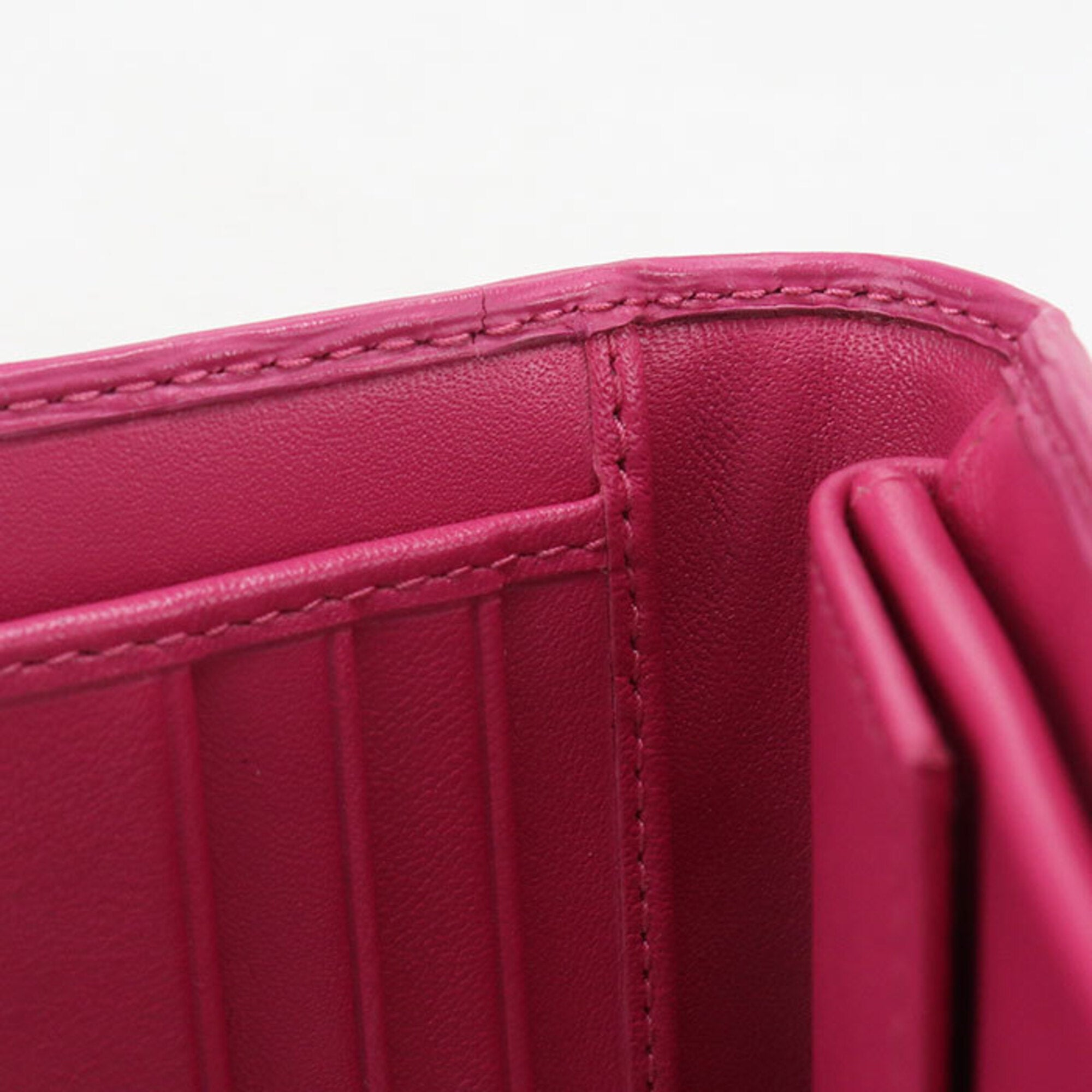 Prada Pink Leather Wallet (Tri-Fold) (Pre-Owned)