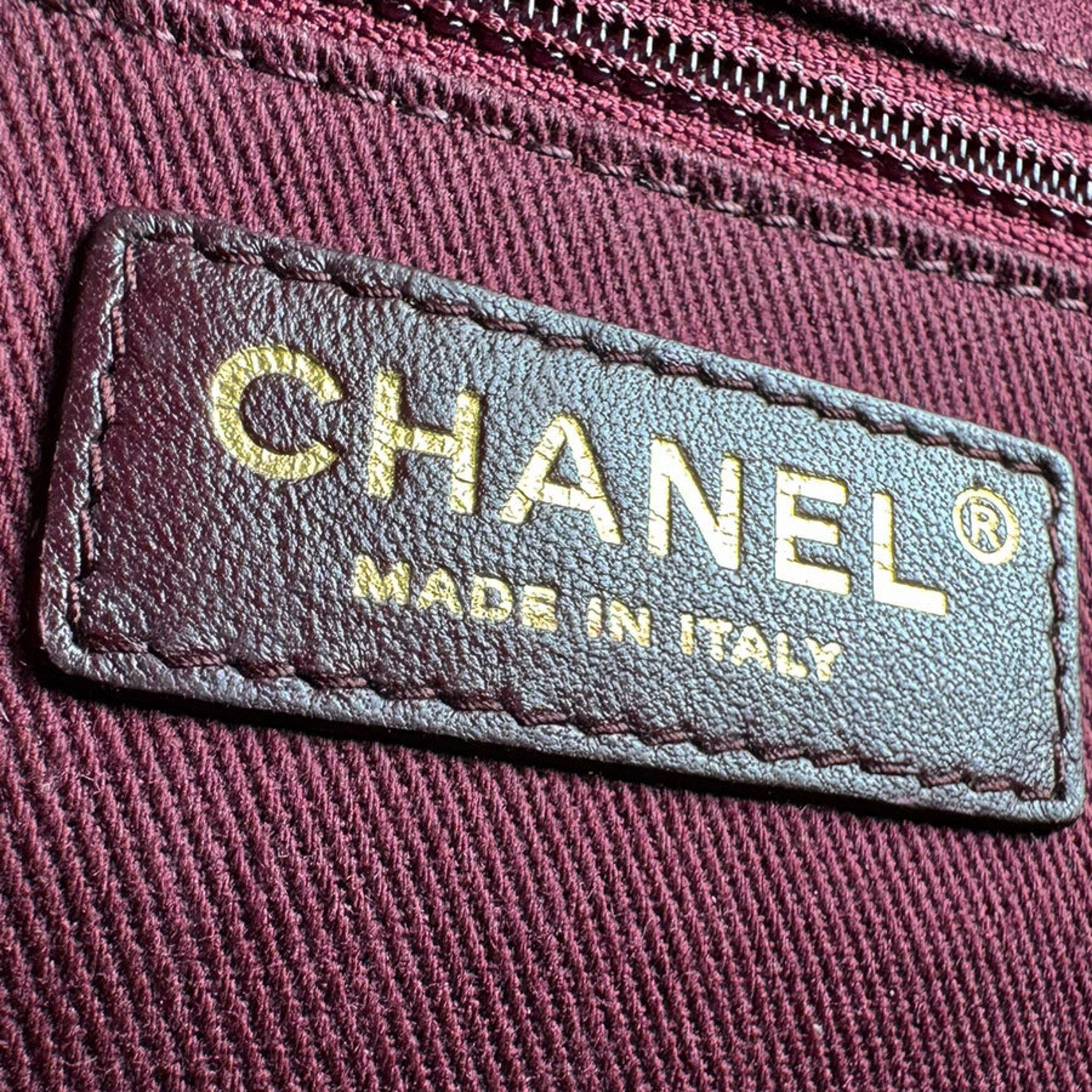 Chanel Blue Leather Handbag Shoulder Bag (Pre-Owned)