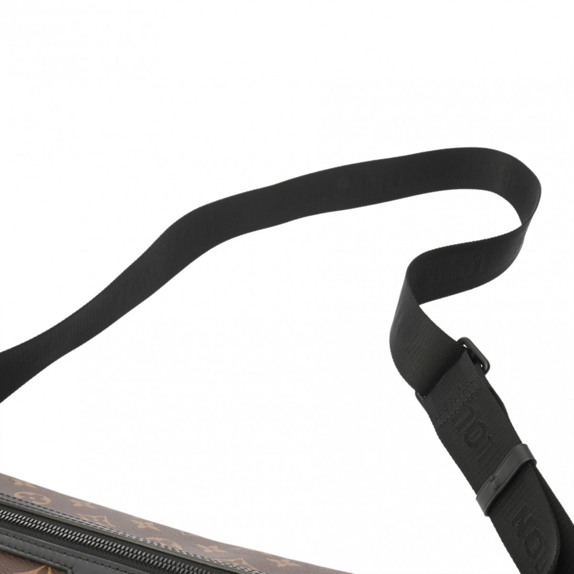 Louis Vuitton Black Brown Monogram Leather Shoulder Bag (Pre-Owned)