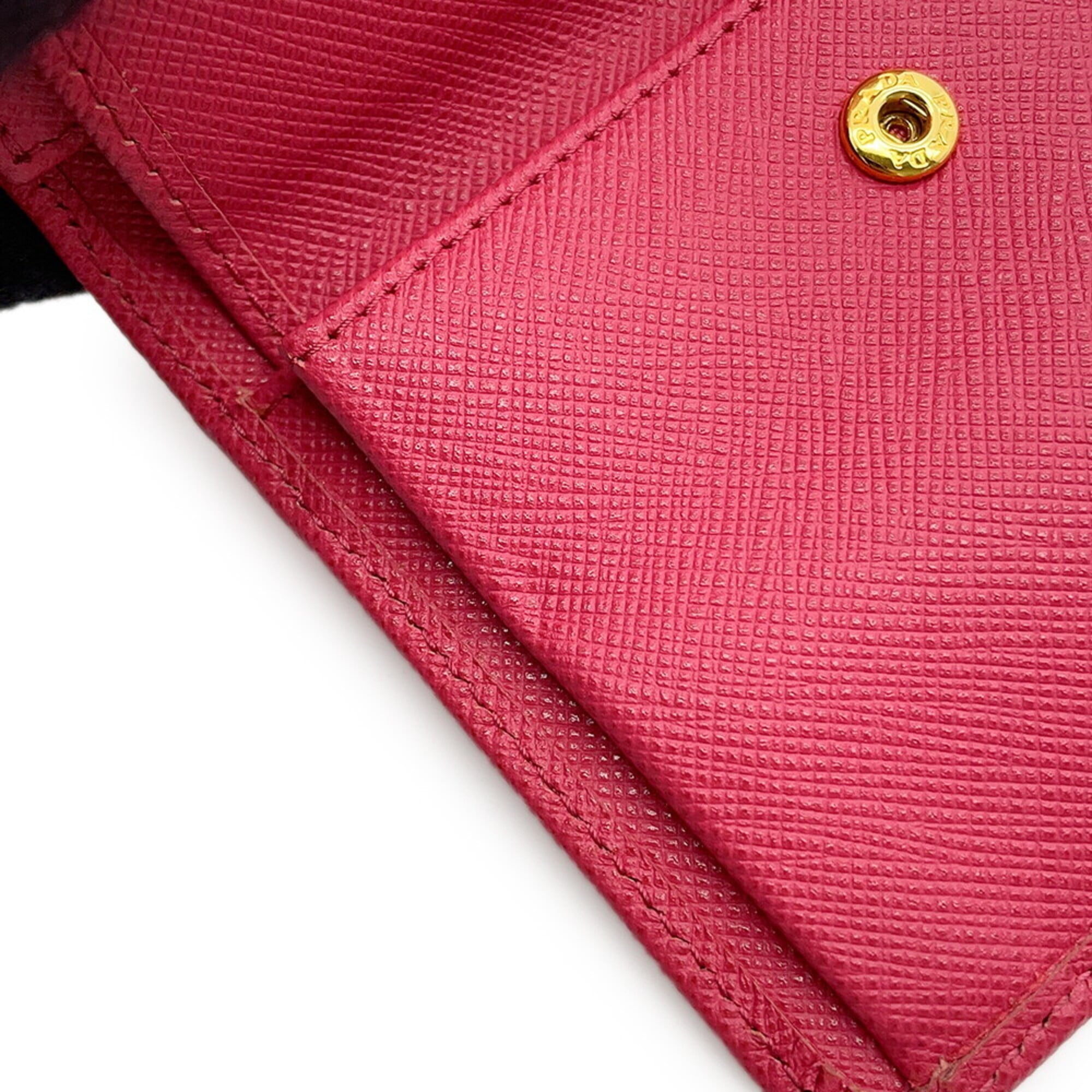 Prada Pink Leather Wallet (Tri-Fold) (Pre-Owned)