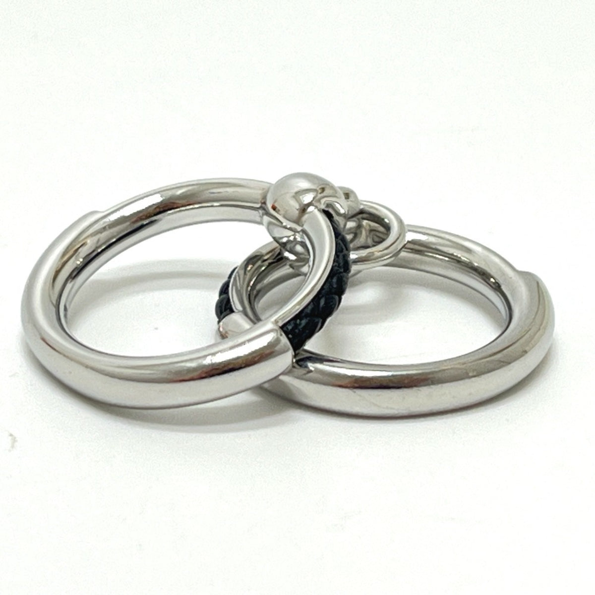 Hermes Silver Metal Band Ring (Pre-Owned)