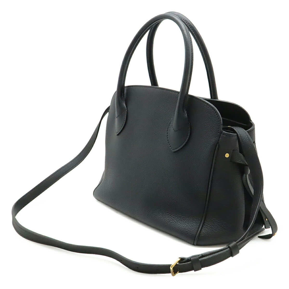 Louis Vuitton Black Noir Leather Handbag Shoulder Bag (Pre-Owned)