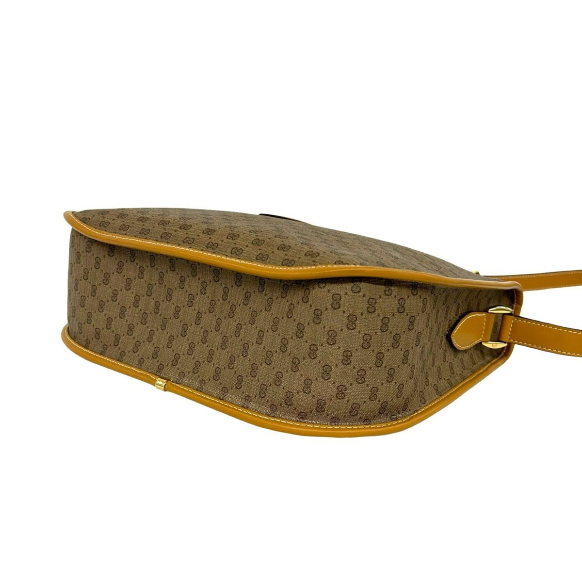 Gucci Brown Leather Pvc Pochette Shoulder Bag (Pre-Owned)